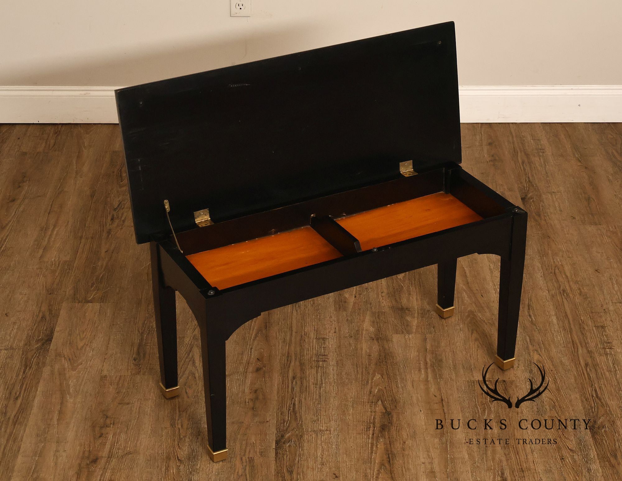 Kurtzman Ebonized Grand Piano And Duet Bench