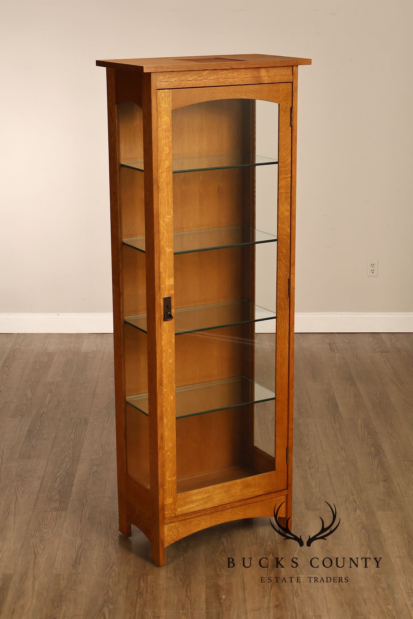 Stickley Mission Collection Oak Display Cabinet
