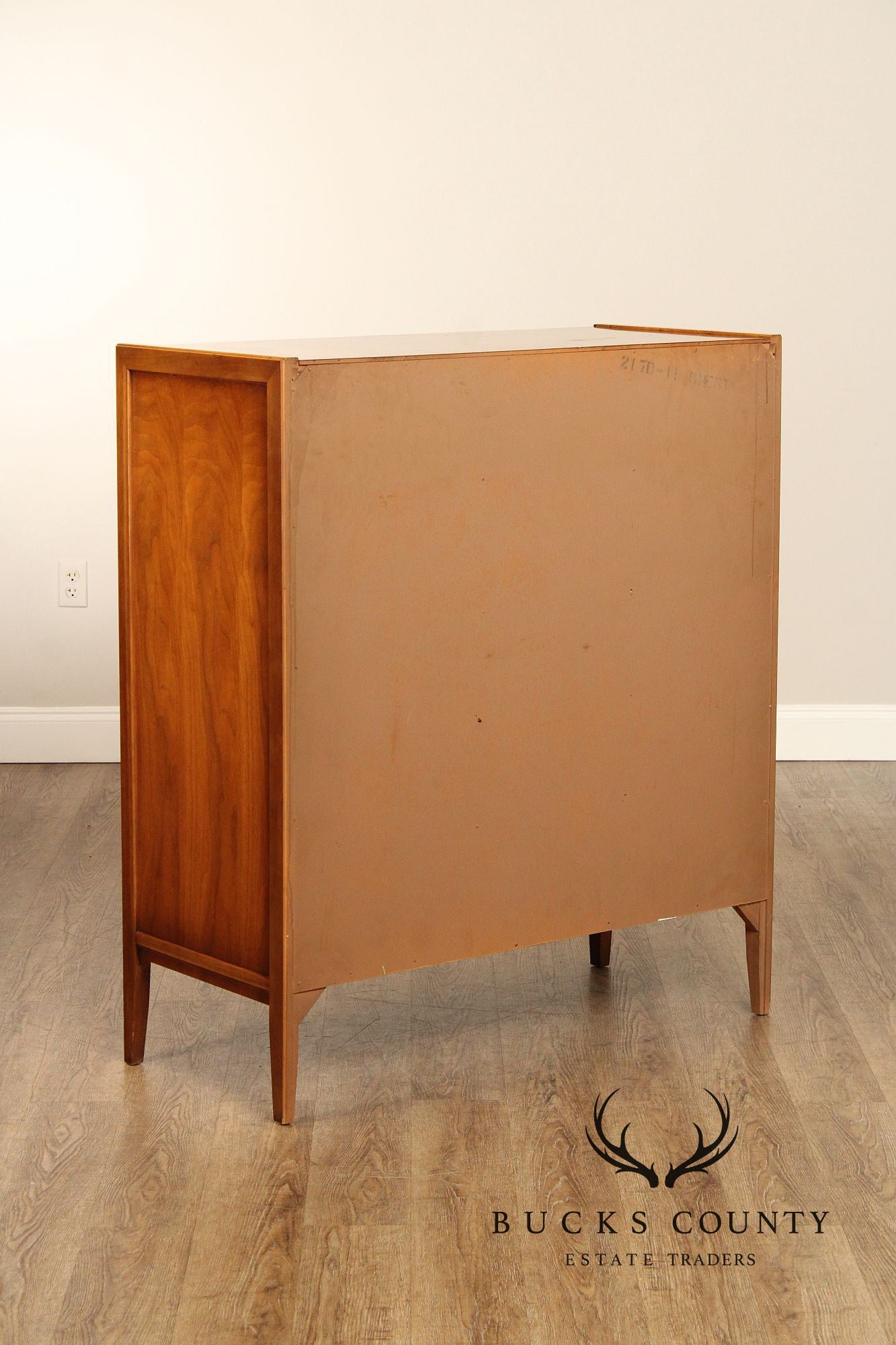 Mid Century Modern Walnut Tall Chest