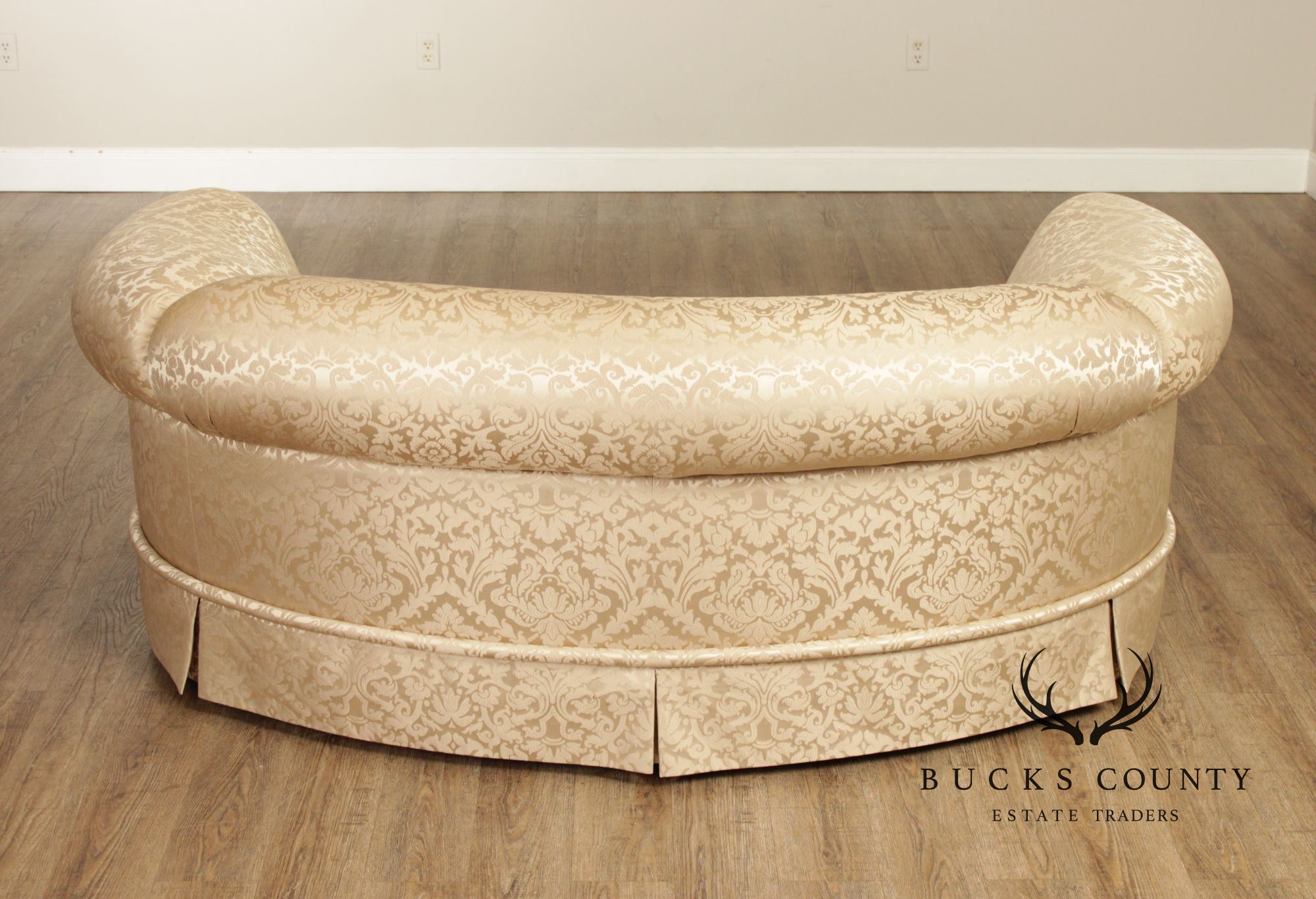 Quality Damask Upholstered Loveseat