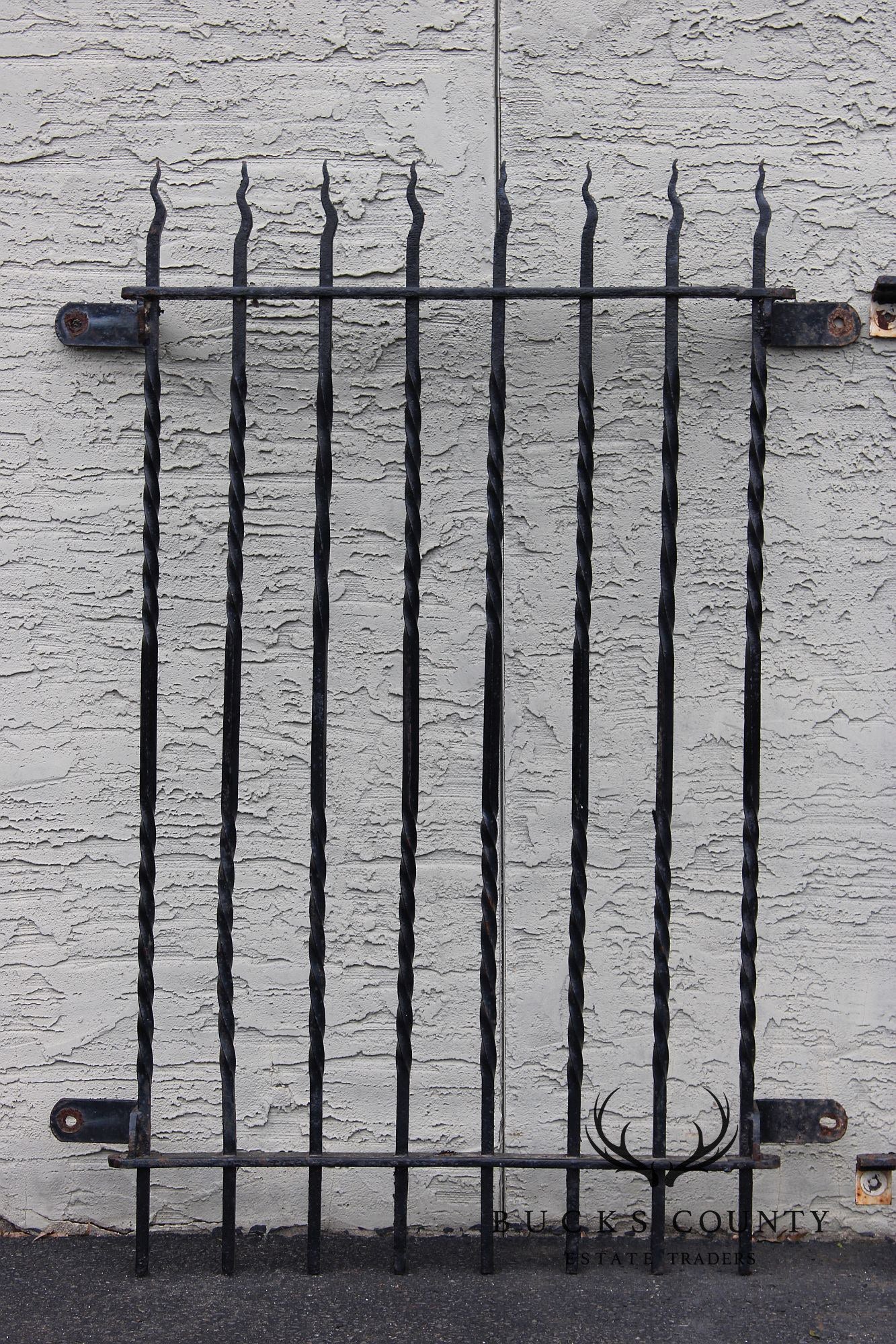 Hand Forged Set of Three Wrought Iron Window Grates