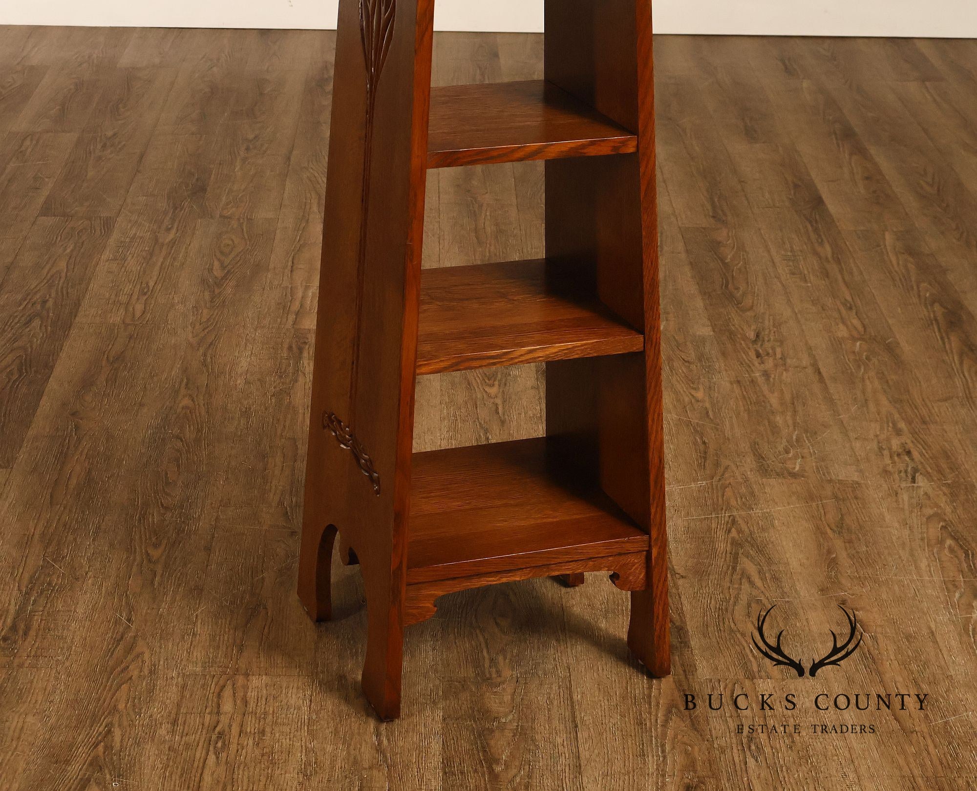 Stickley Mission Collection Oak Tree of Life Pedestal