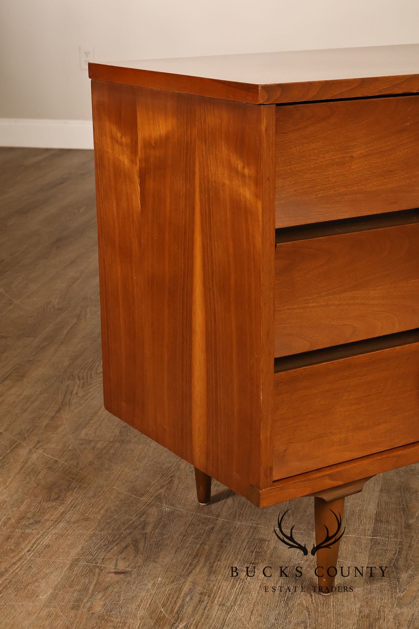 Johnson Carper Mid Century Modern Walnut Desk