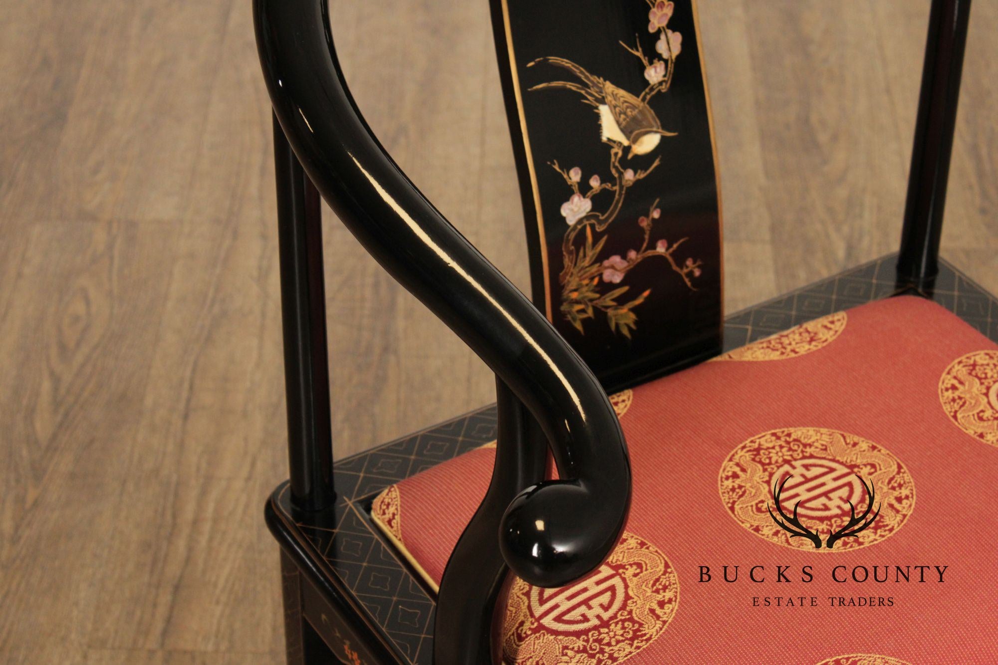 Pulaski Furniture Chinoiserie Horseshoe Armchair