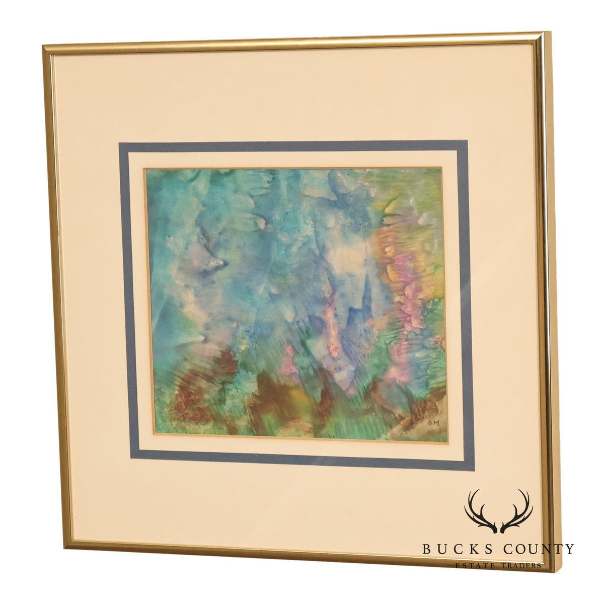 Suzanne Marinell Melted Wax Painting, Underwater