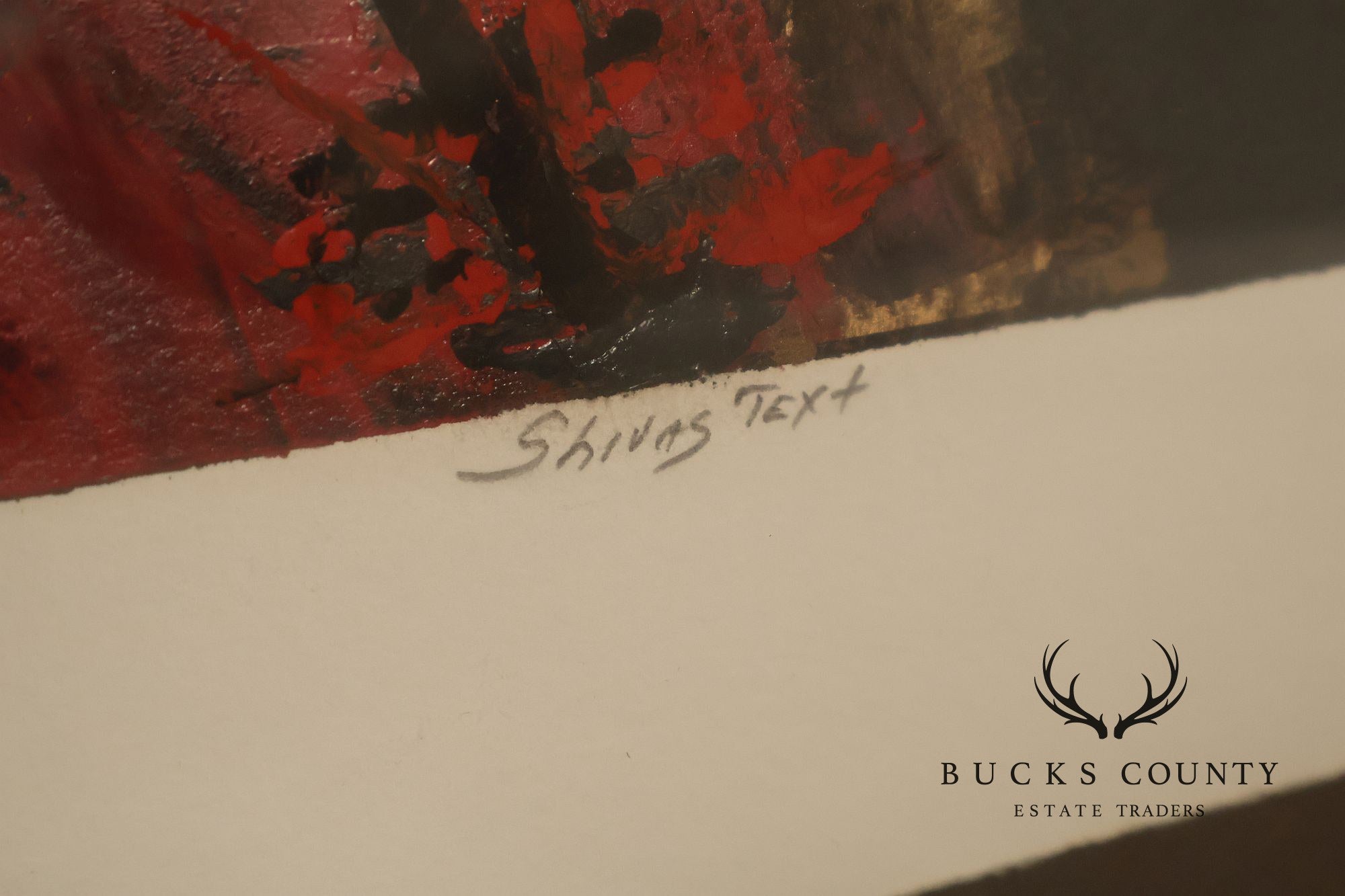 "Shivas Text" Serigraph By Clay