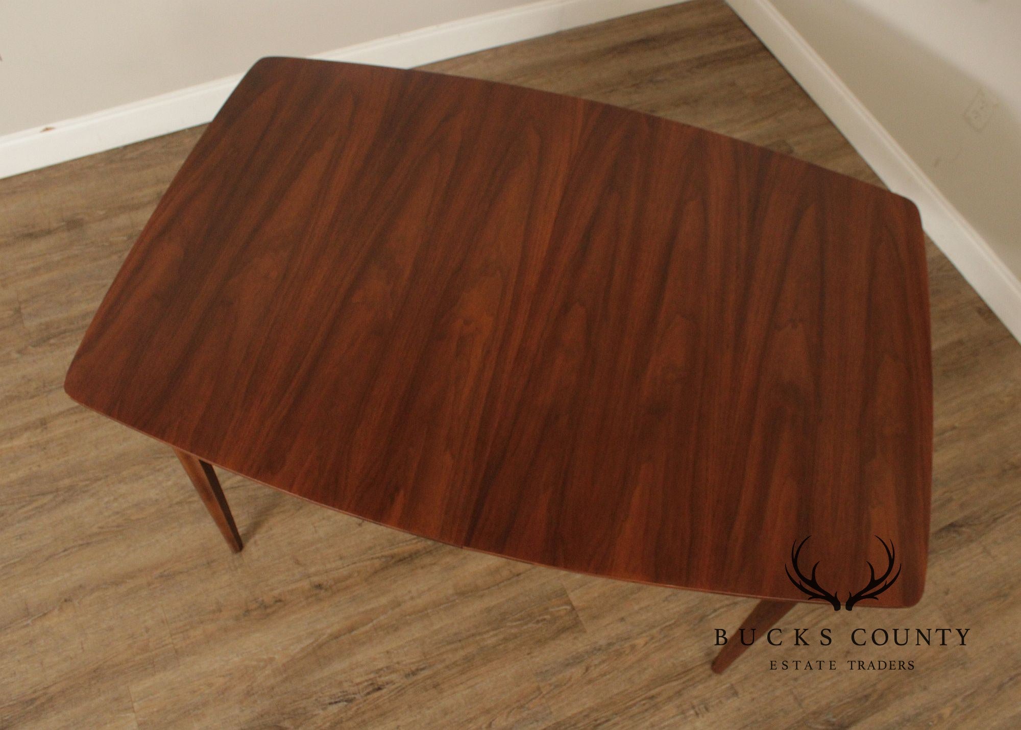 Kent Coffey Perspecta Mid Century Modern Walnut Extendable Dining Table