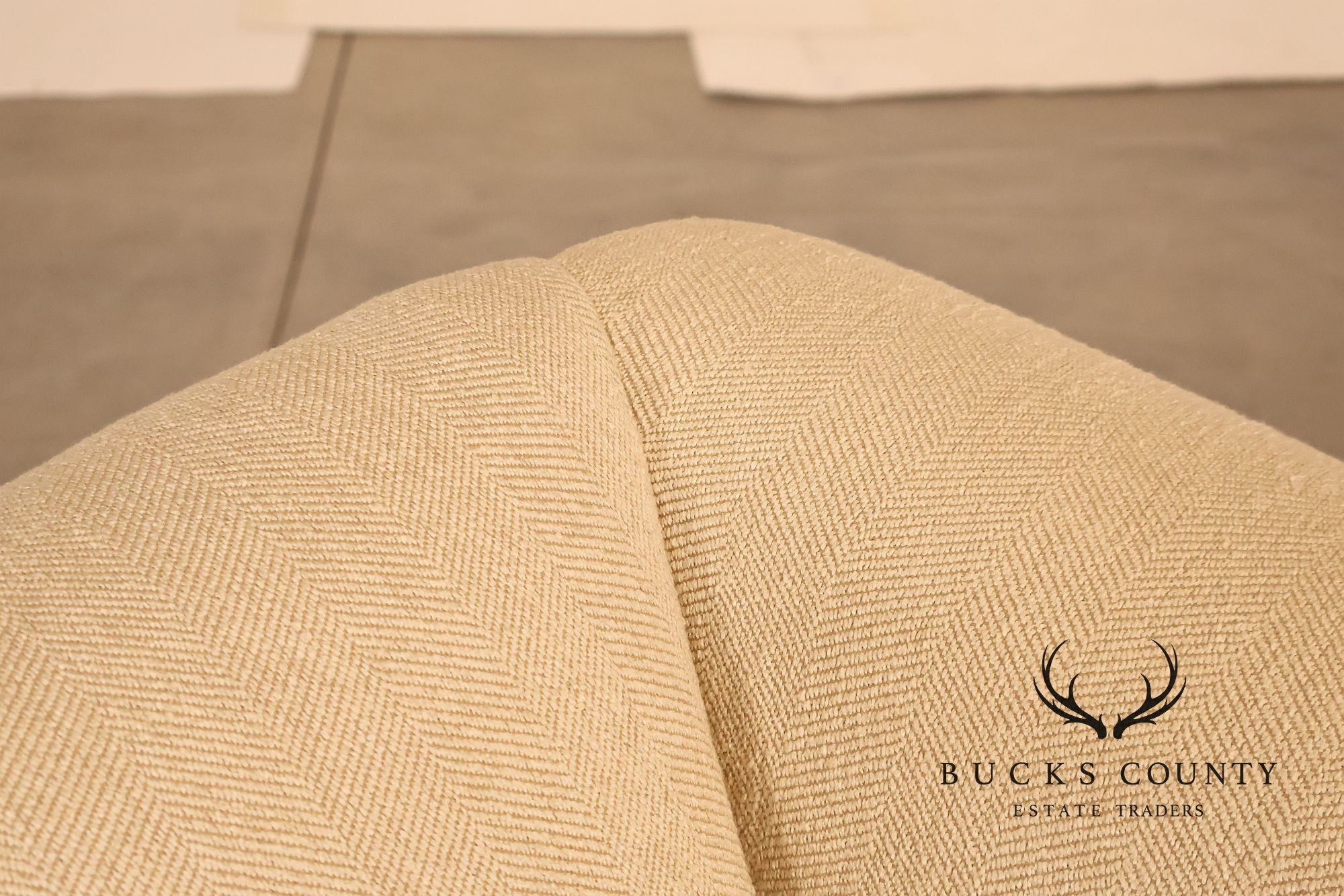 Ethan Allen Vintage Chippendale Style Upholstered Loveseat