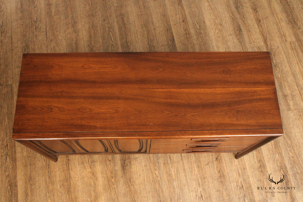 Broyhill 'Emphasis' Mid Century Modern Walnut Low Chest