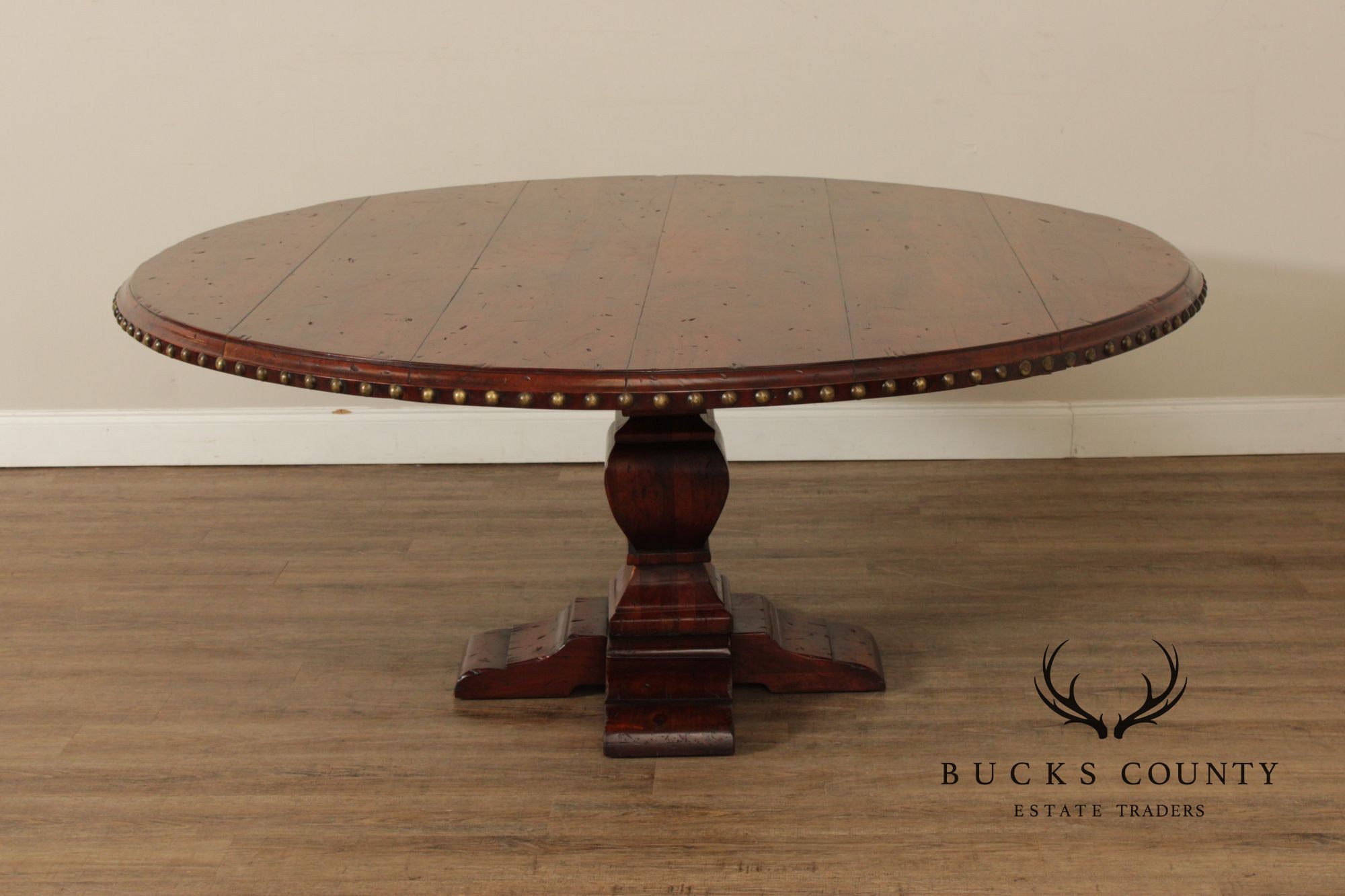 Spanish Revival Style 73" Round Dining Table