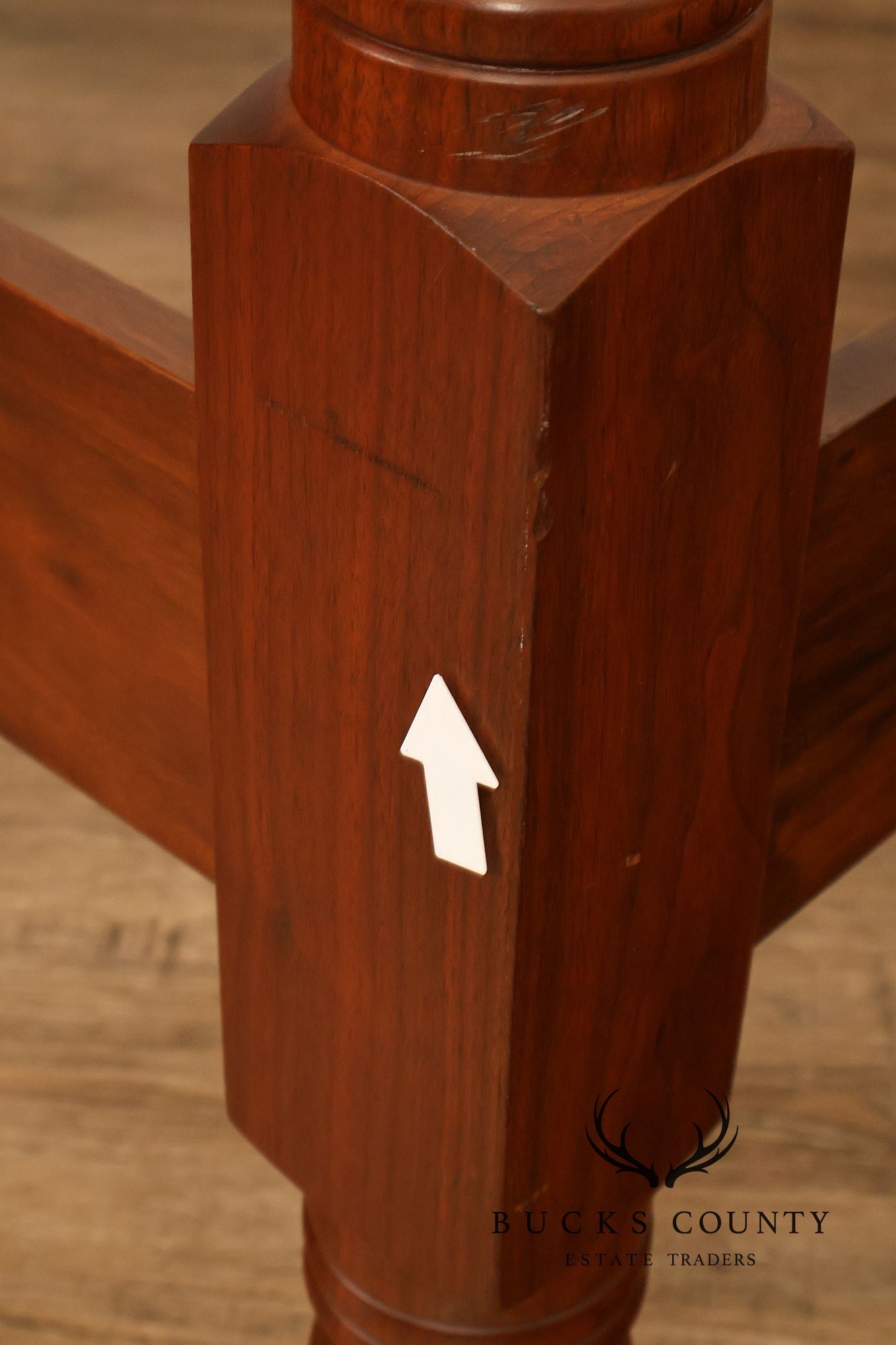 E.A. Clore & Sons Custom Walnut Queen Cannonball Bed