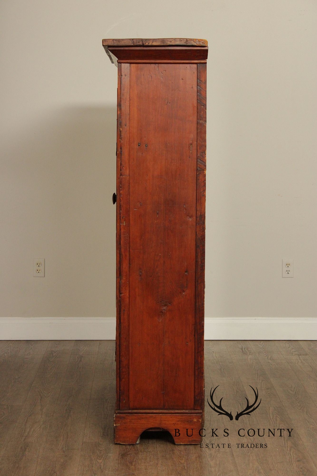 Antique Softwood Two-Door Pantry Cupboard