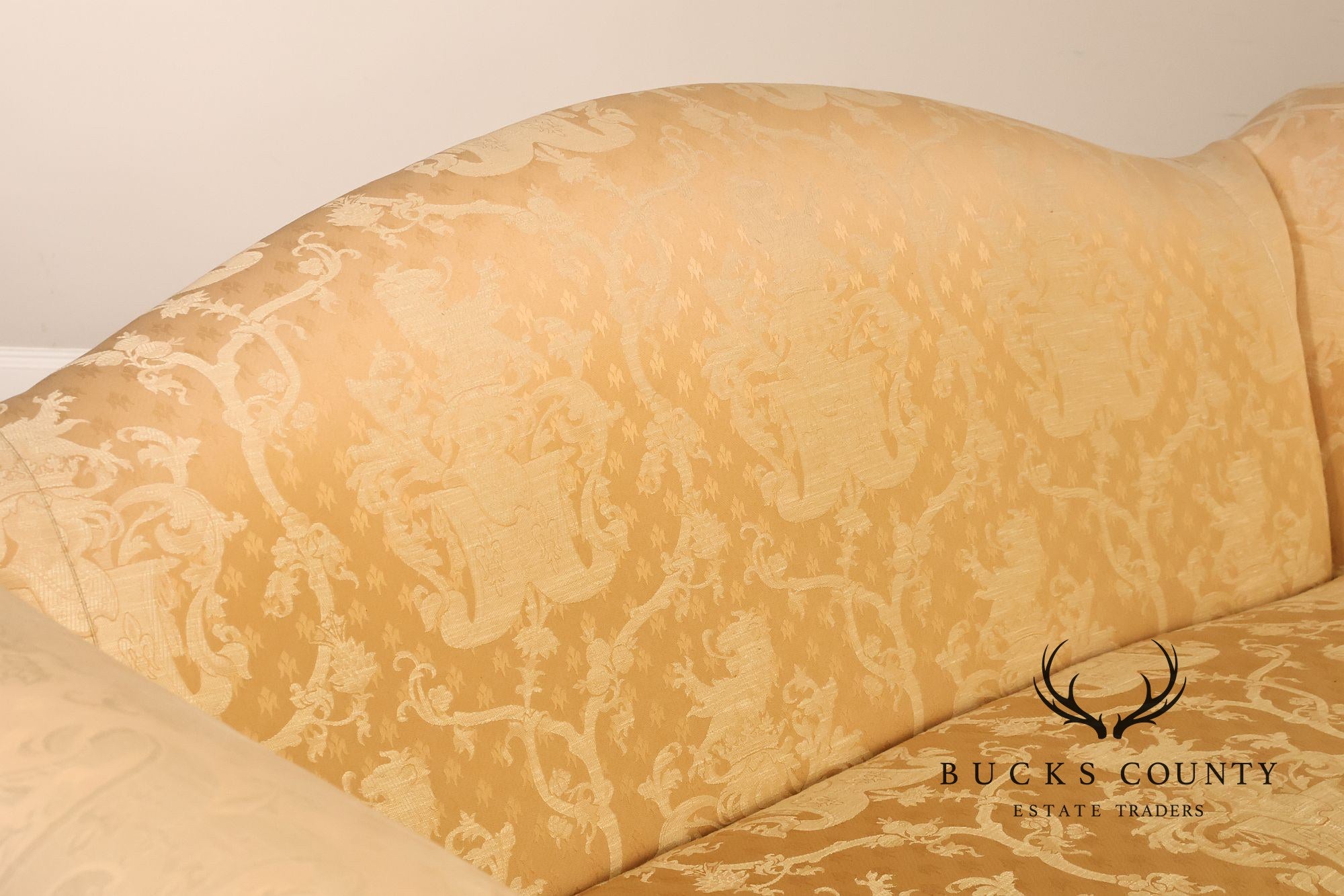 Southwood Sheraton Style Camelback Upholstered Sofa