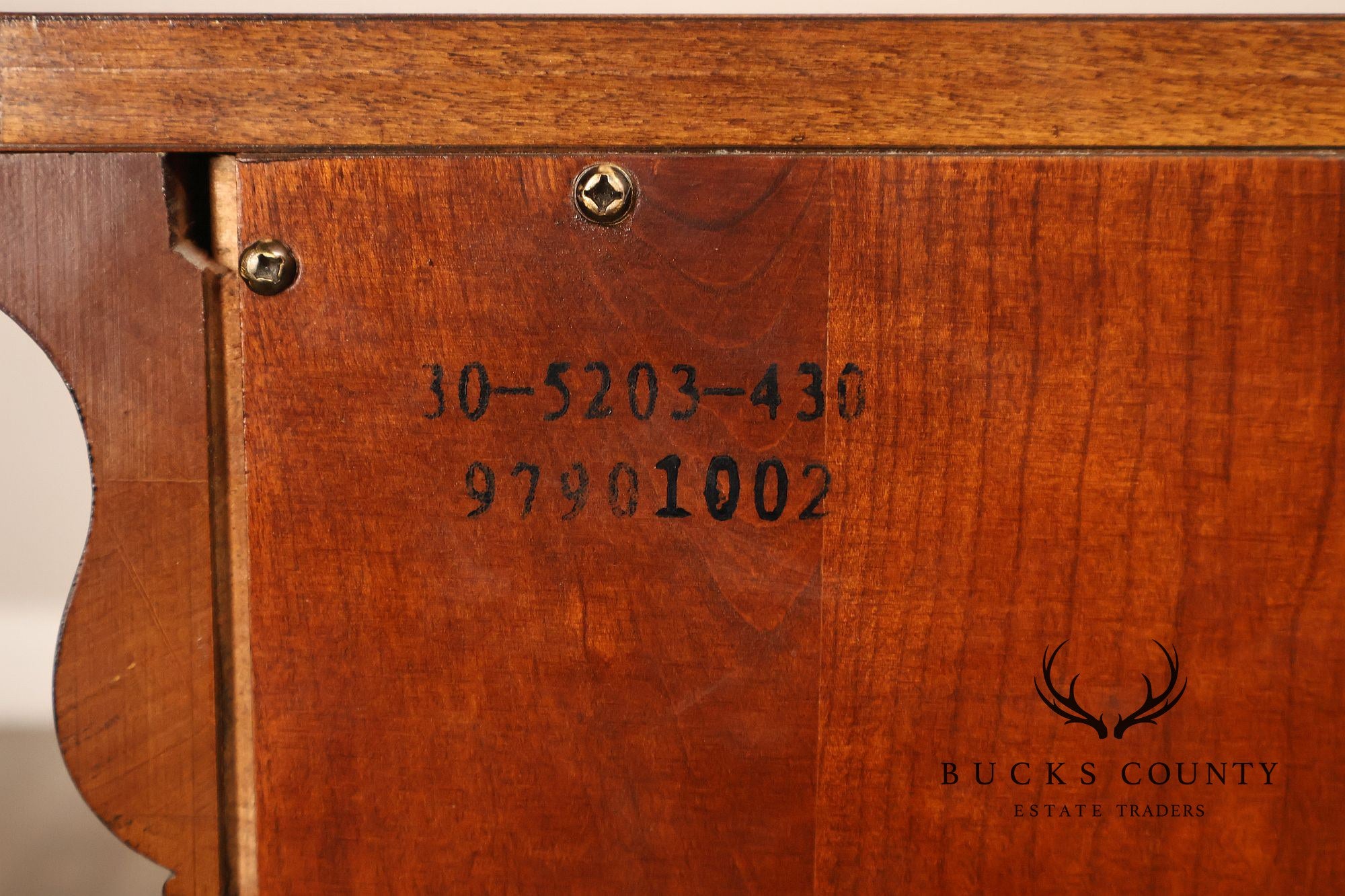 Ethan Allen 'Townhouse' Burlwood Double Dresser