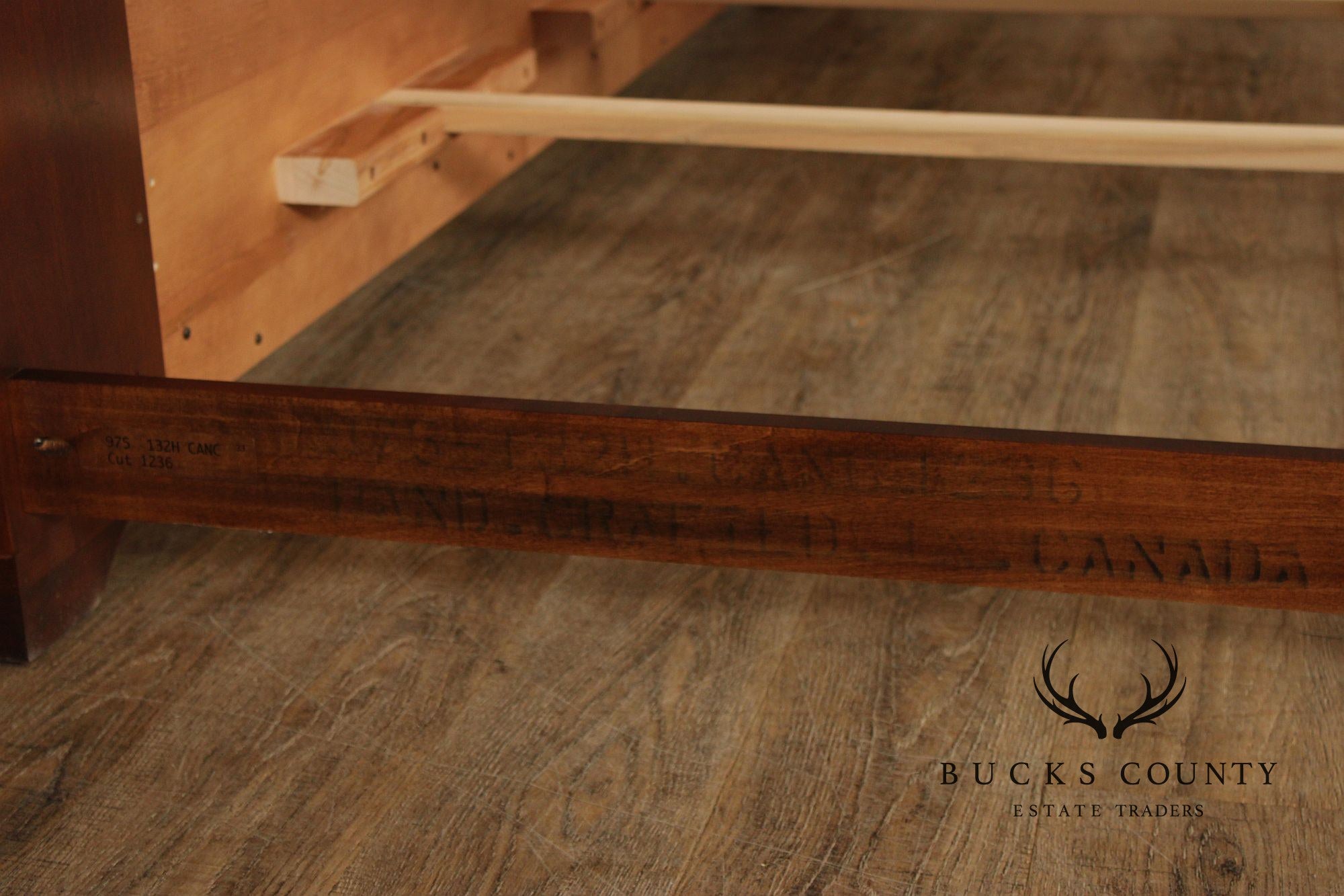 Durham Furniture Handcrafted Louis Philip Style Queen Cherry Sleigh Bed