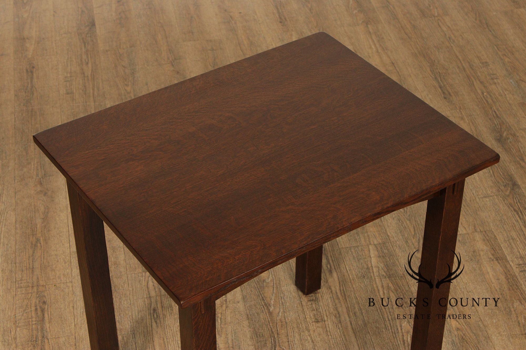 Stickley Mission Style Oak Side Or Writing Table