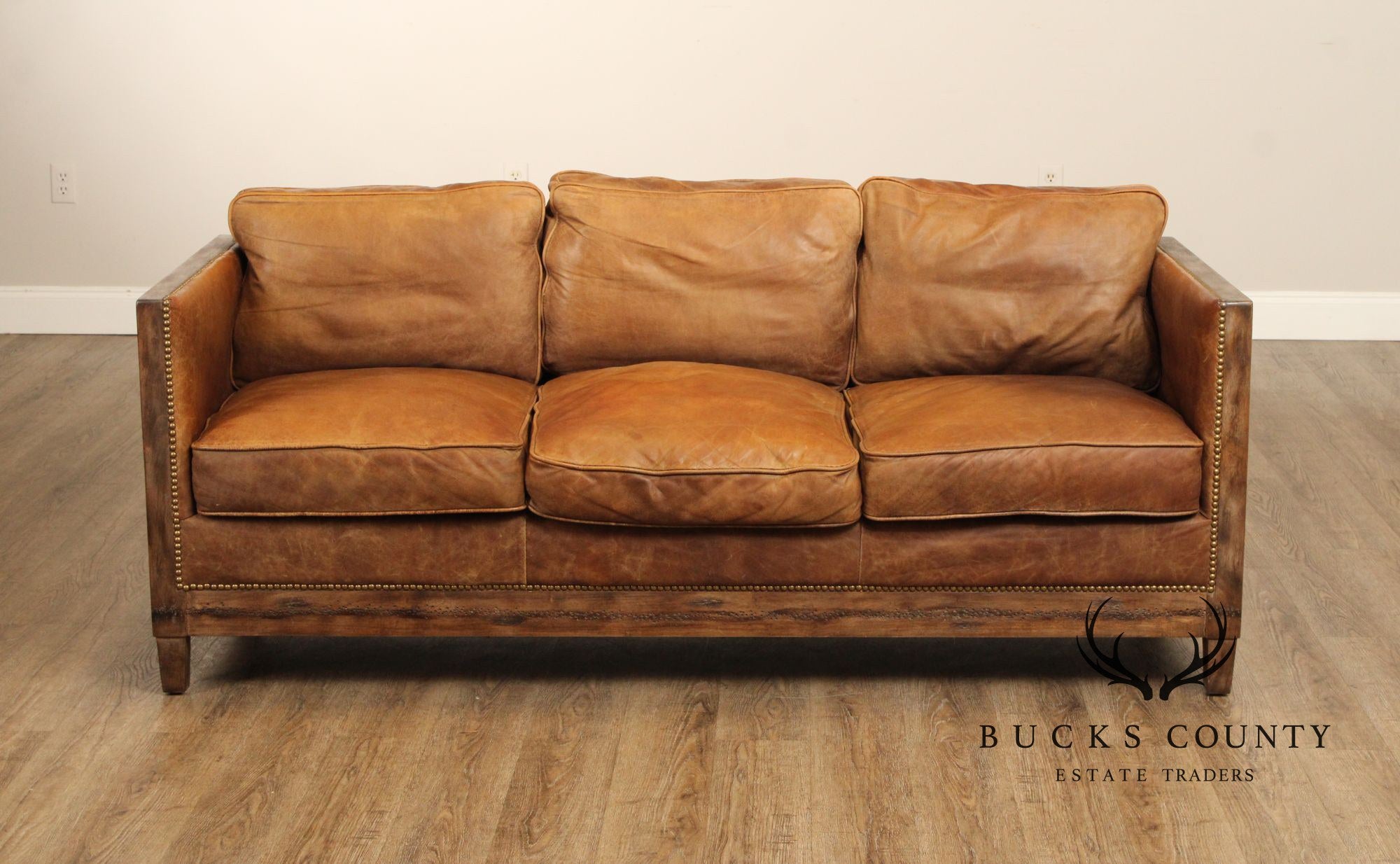 Moe's Collection 'Darlington' Rustic Leather Sofa