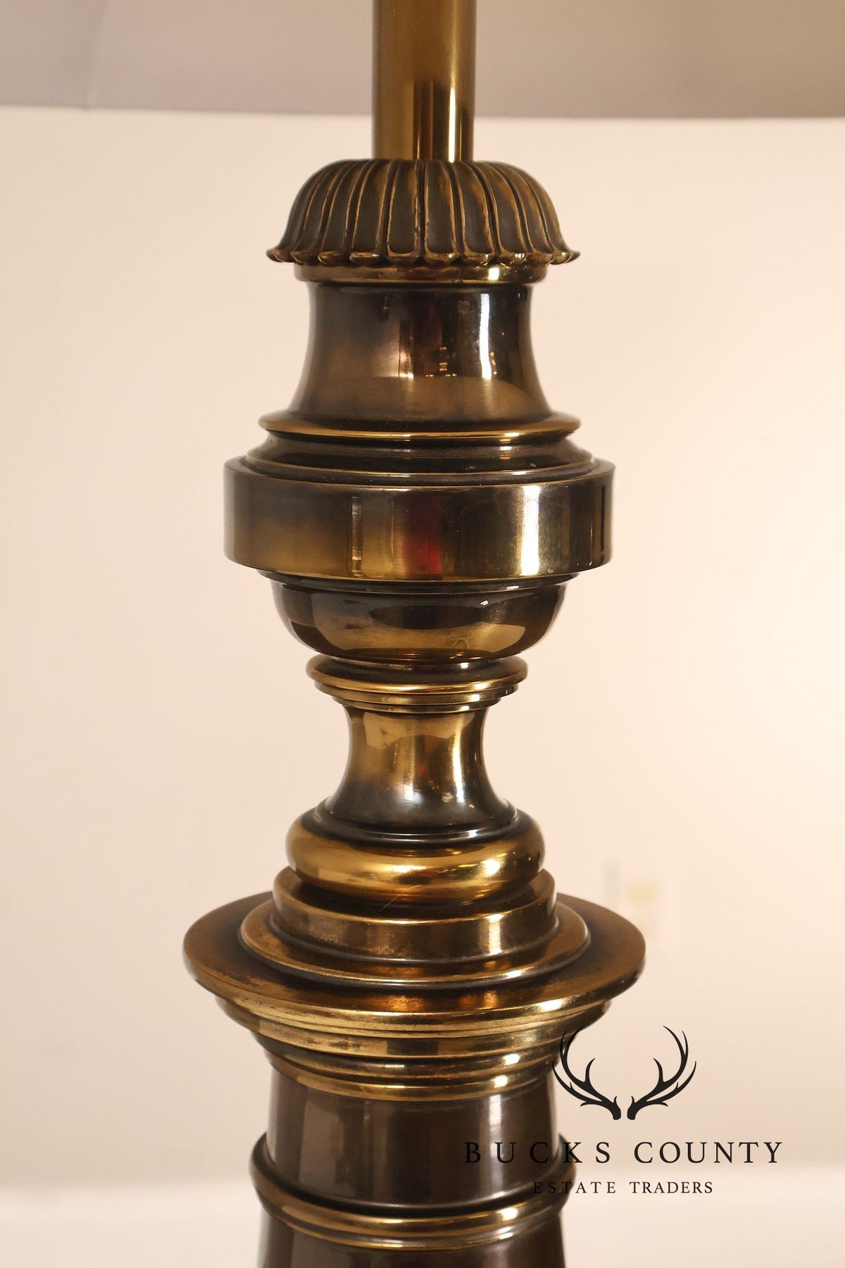 Stiffel Vintage Pair of Brass Baluster Table Lamps