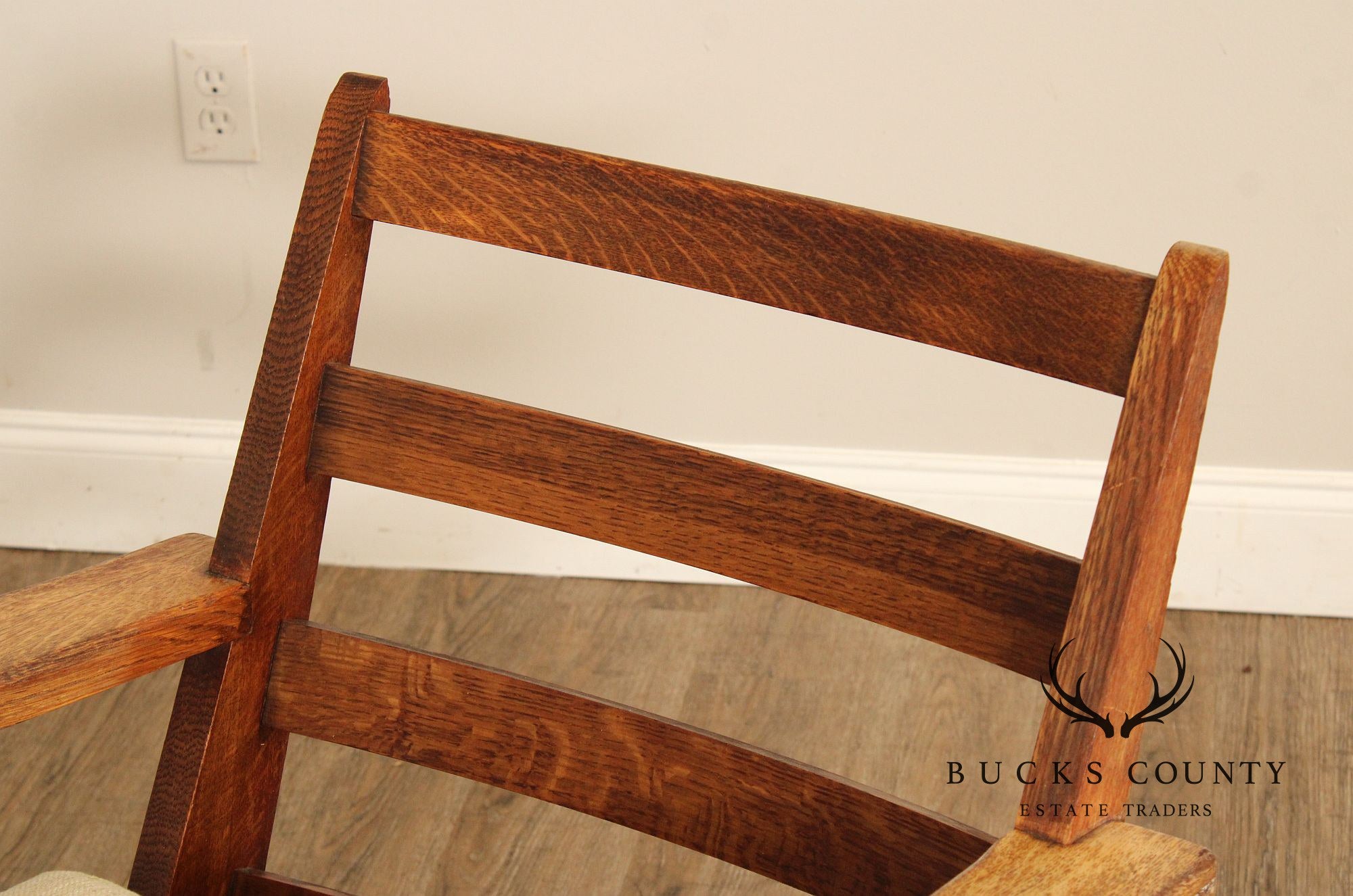 Limbert Antique Mission Oak Paddle-Arm Rocker