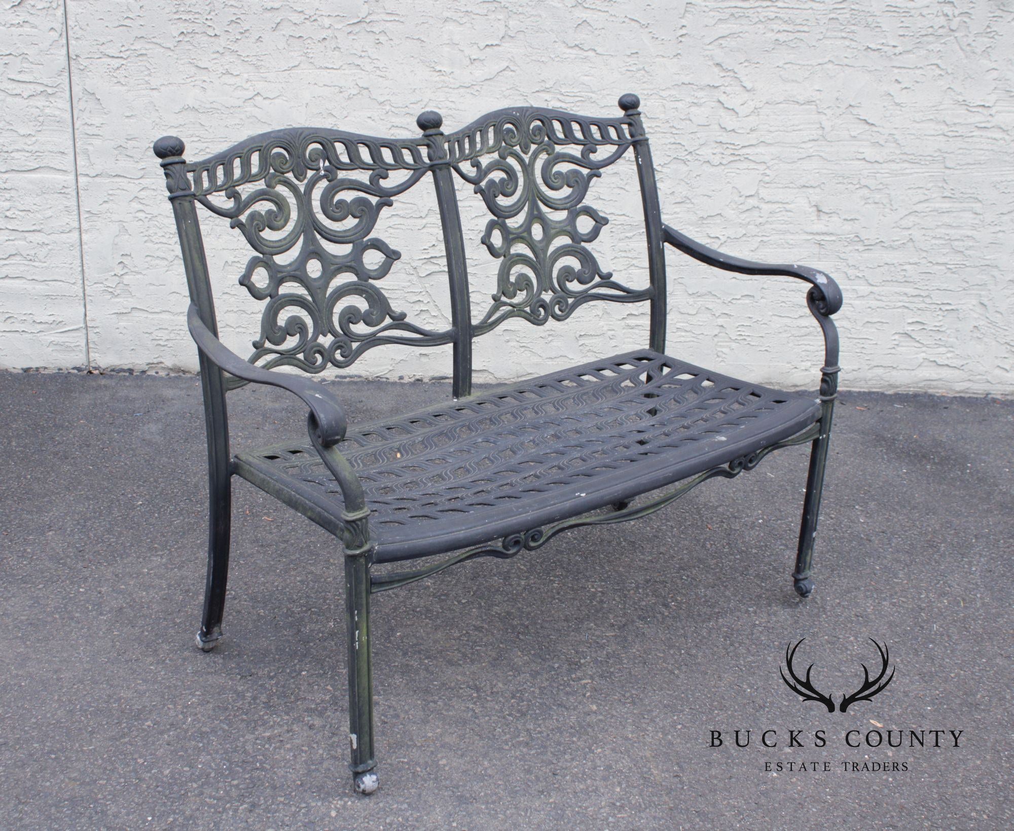Quality Cast Aluminum Outdoor Patio Settee