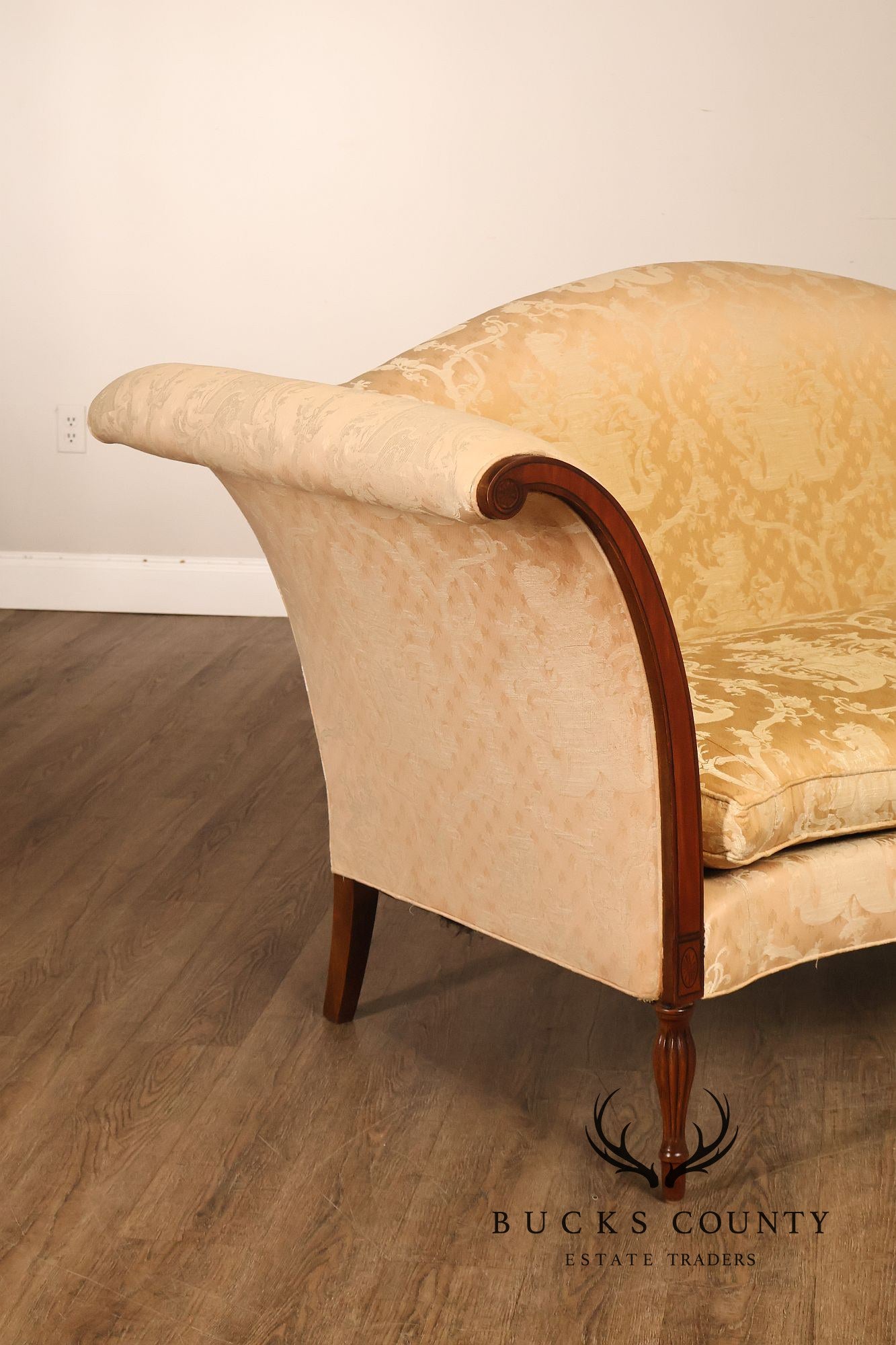 Southwood Sheraton Style Camelback Upholstered Sofa