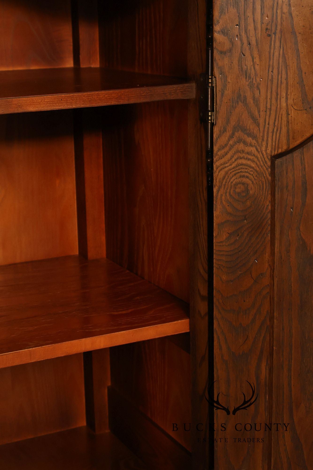 Henredon Four Centuries Collection French Louis XV Style Carved Oak Armoire