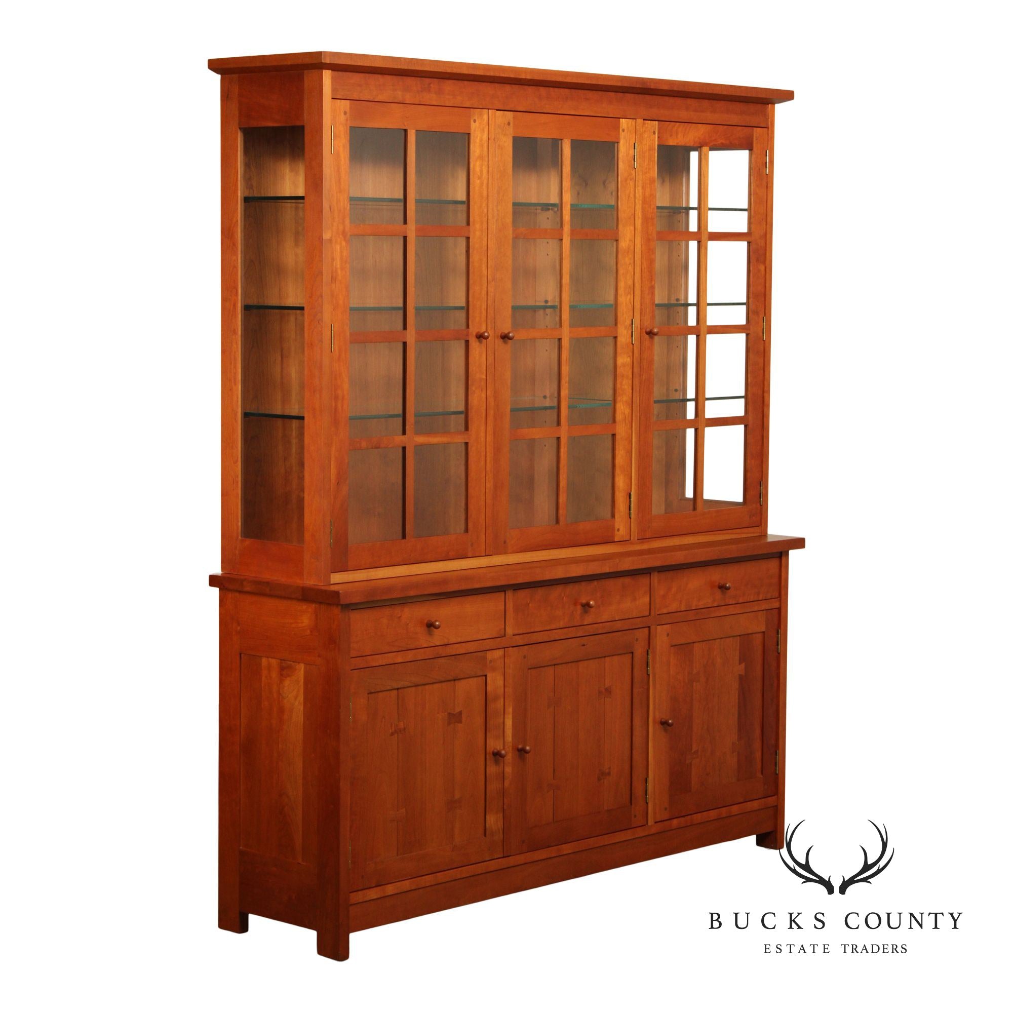 Stickley Mission Collection Cherry China Display Cabinet