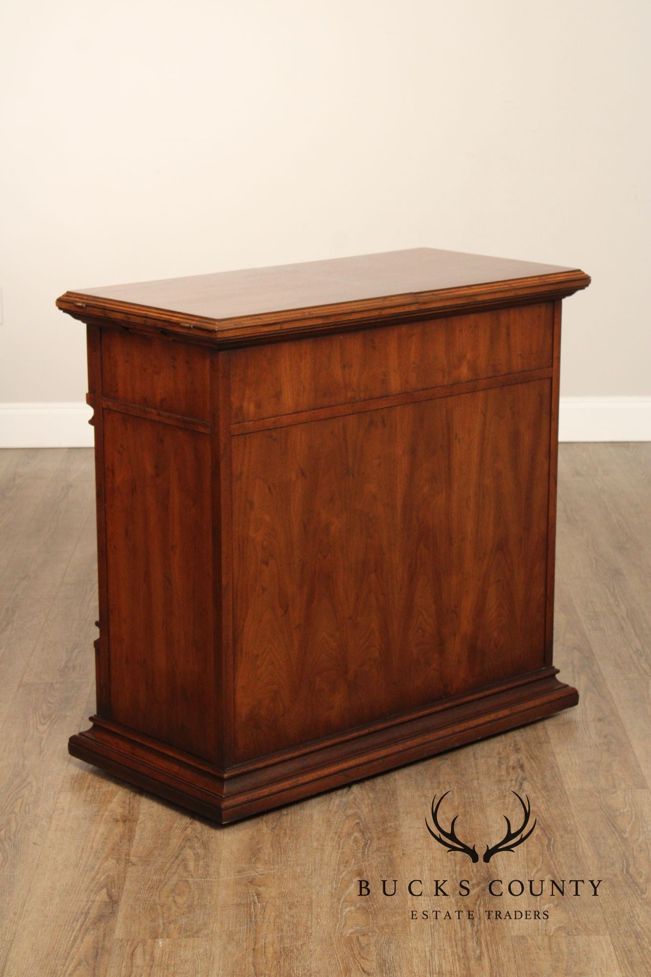 Drexel Italian Renaissance Style Walnut Flip Top Server