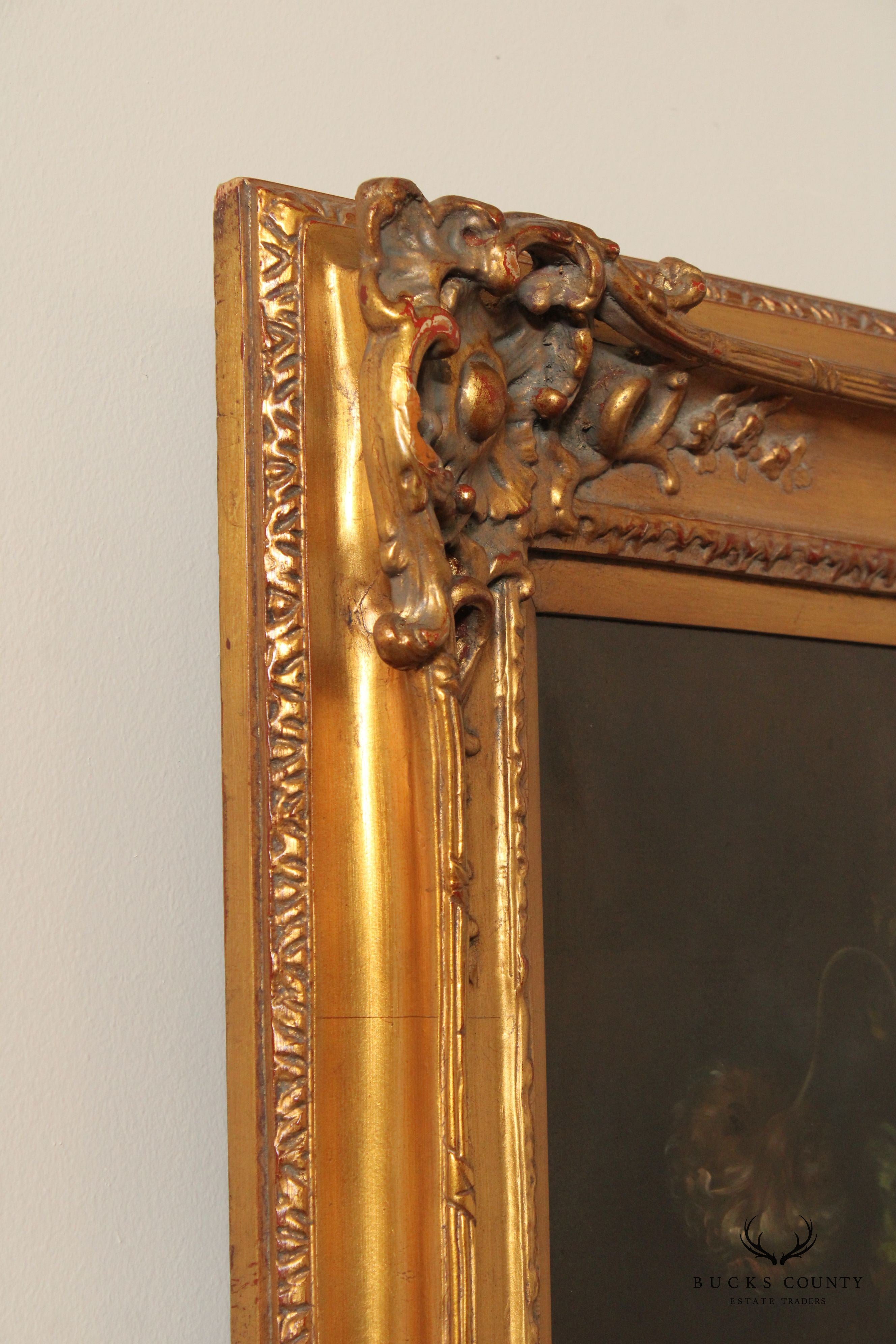 Giltwood Framed Floral Still-Life Oil Painting