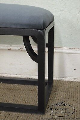 Custom Black Painted Long Bench (A)