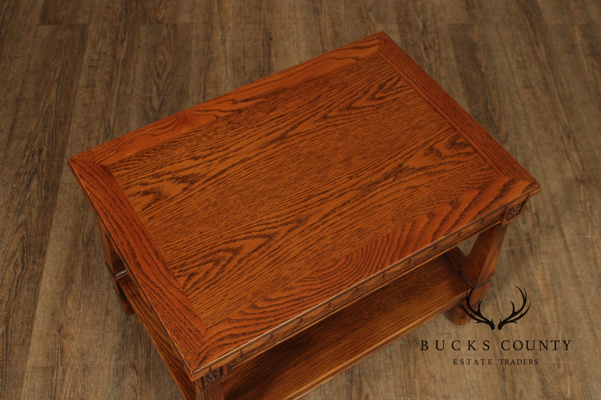 Romweber Viking Oak Two-Tier End Table