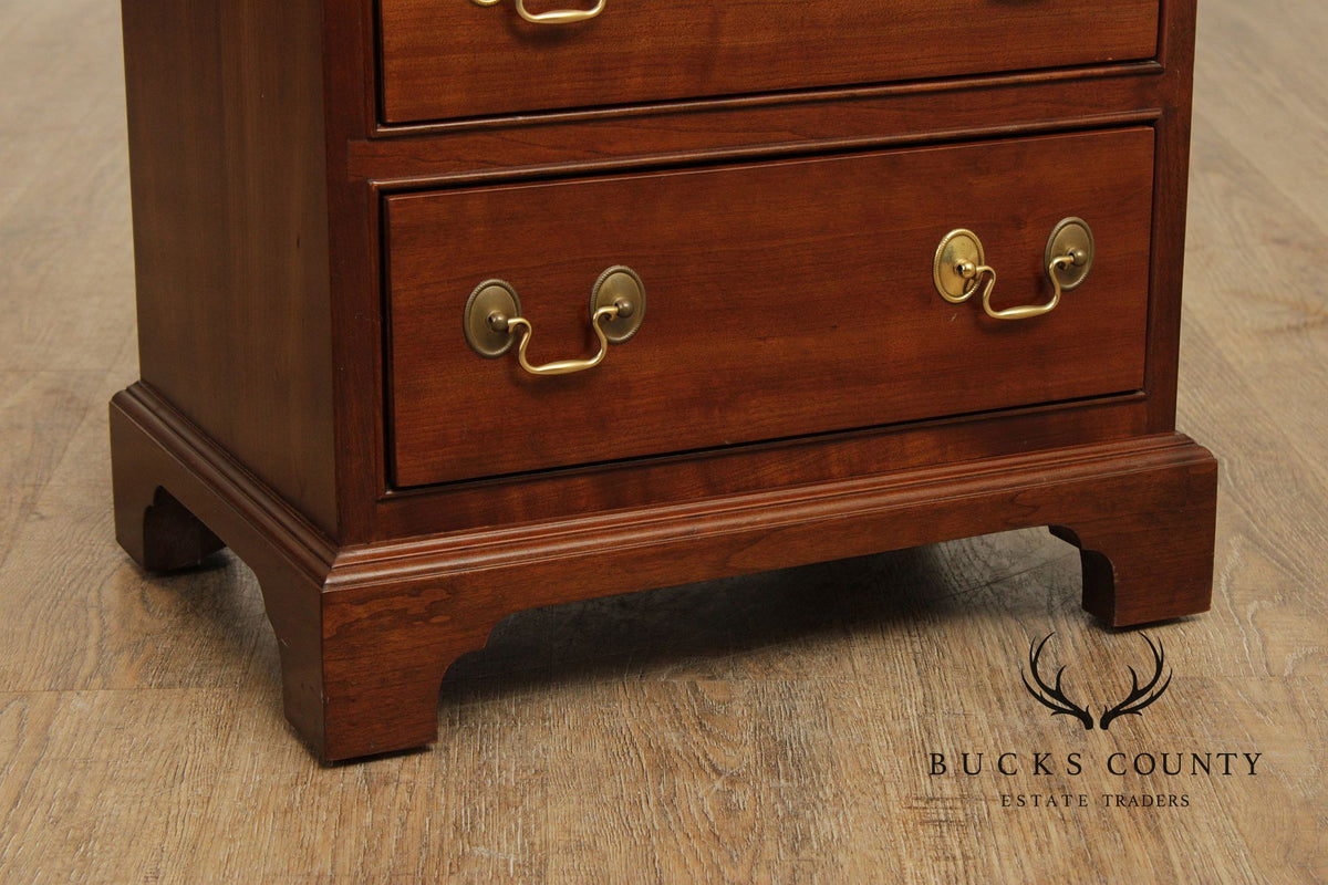 Stickley Chippendale Style Cherry Bachelor's Chest Nightstand