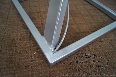 Contemporary Set of 2 Modern Design Expanded Metal Side Tables