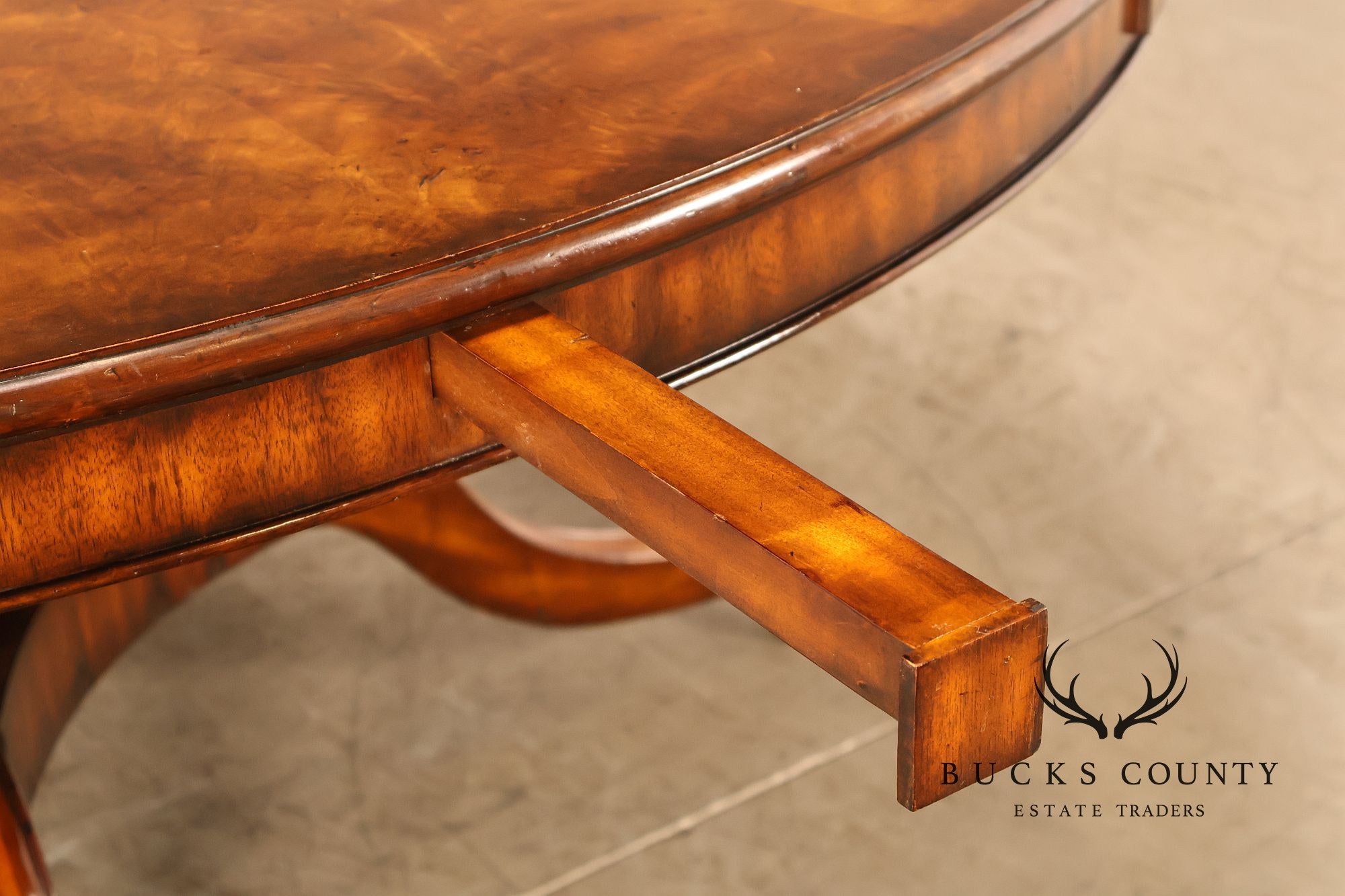Maitland Smith 'Roundabout' Mahogany Expandable Dining Table