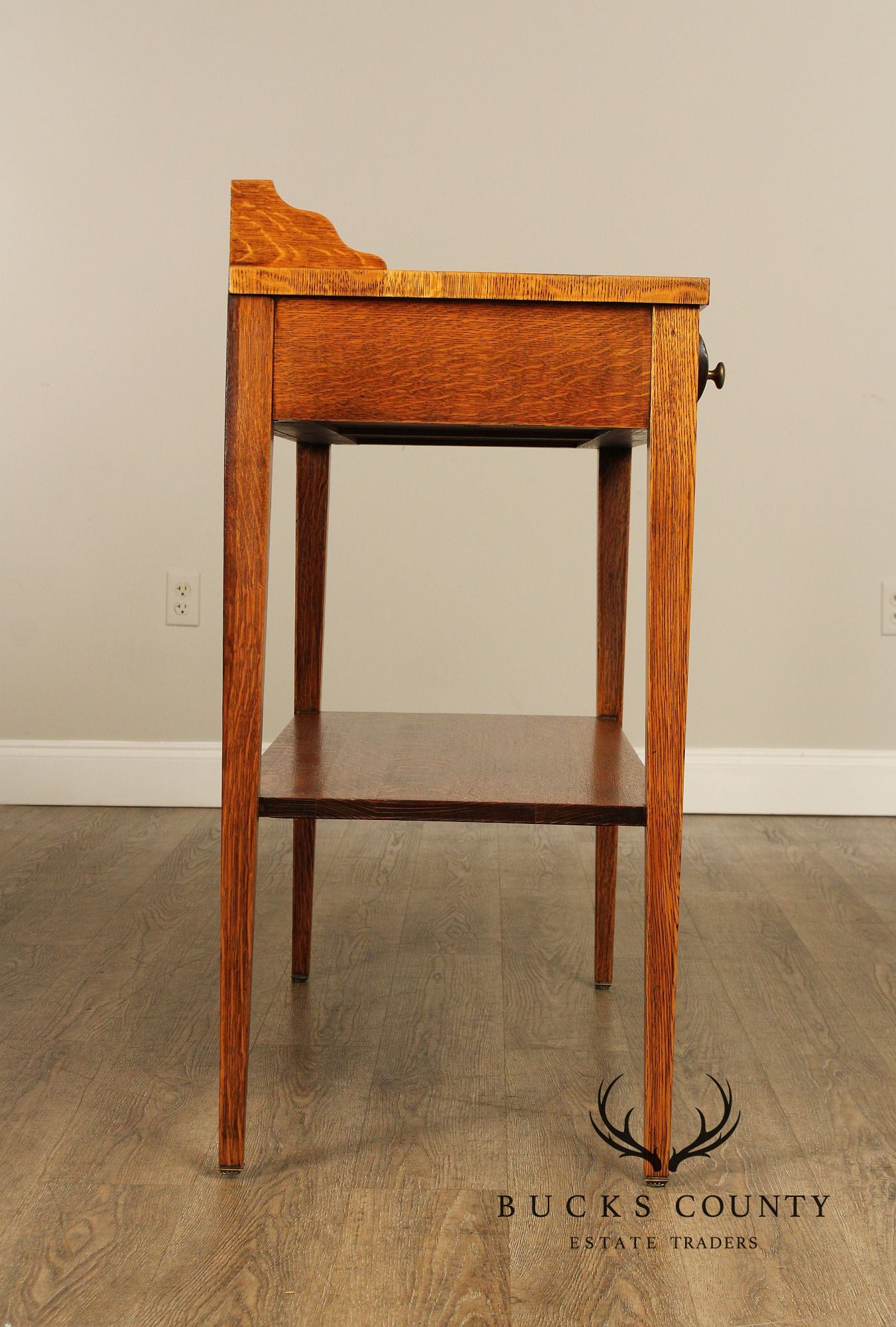 Antique Oak Two Tier Server Sideboard