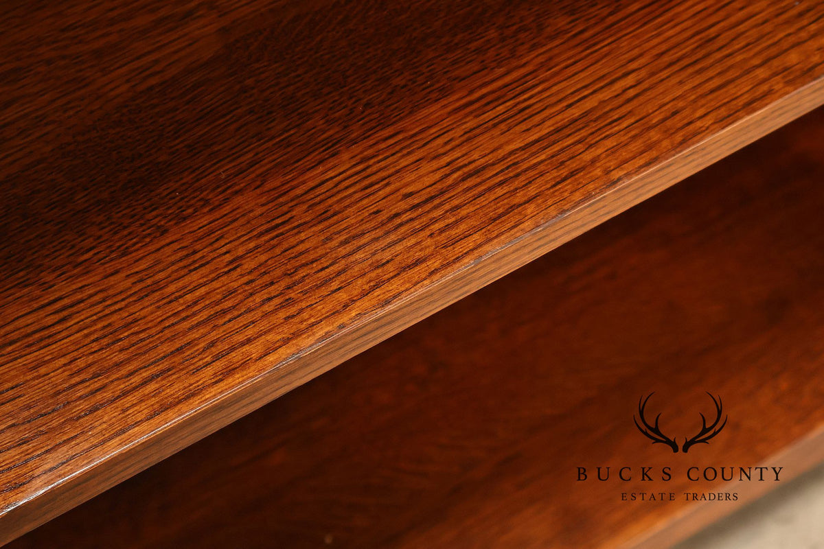 Stickley Mission Collection Oak Open Bookcase