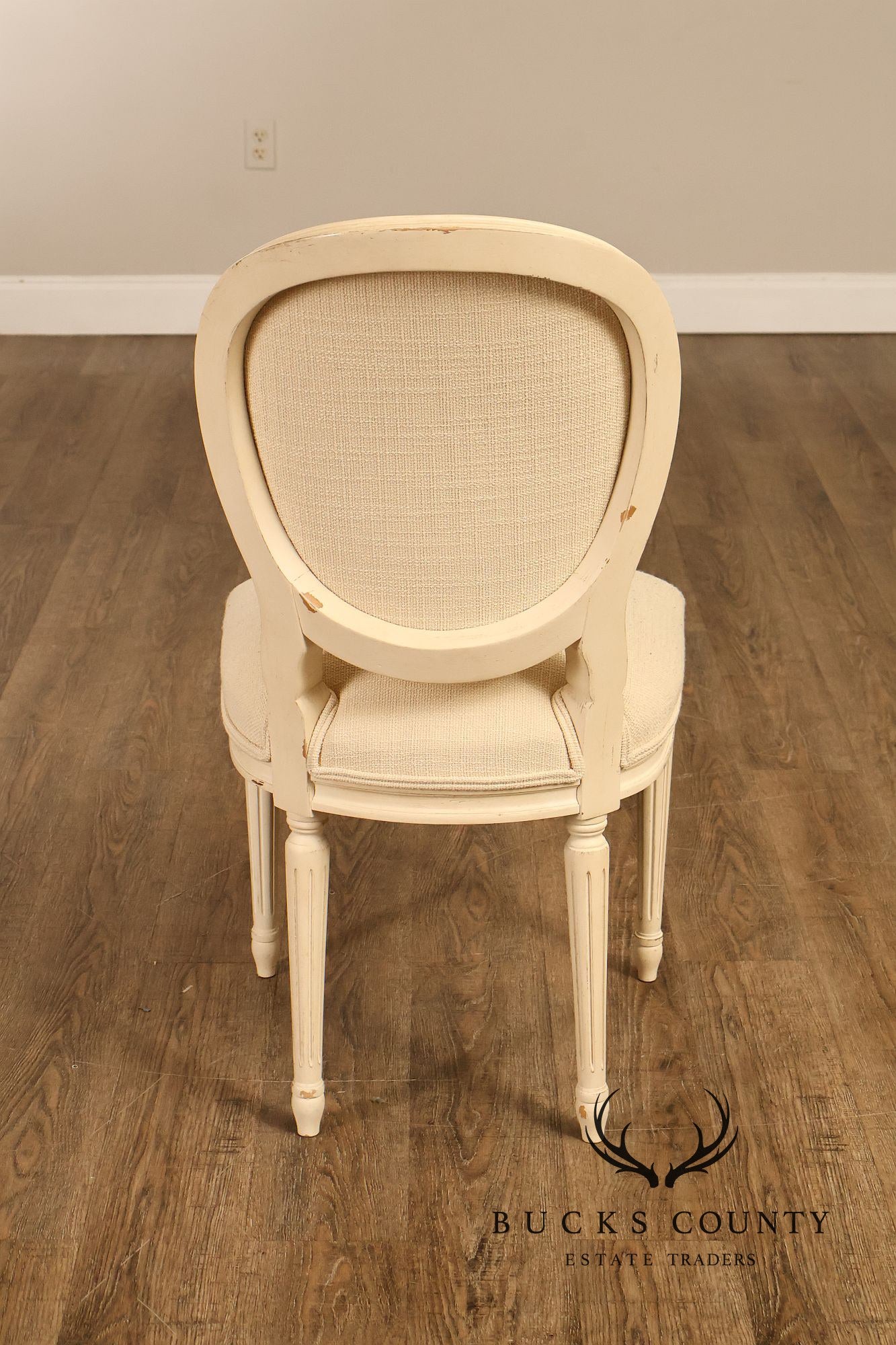 Century Furniture Set Of 8 Louis XVI Style Painted Dining Chairs
