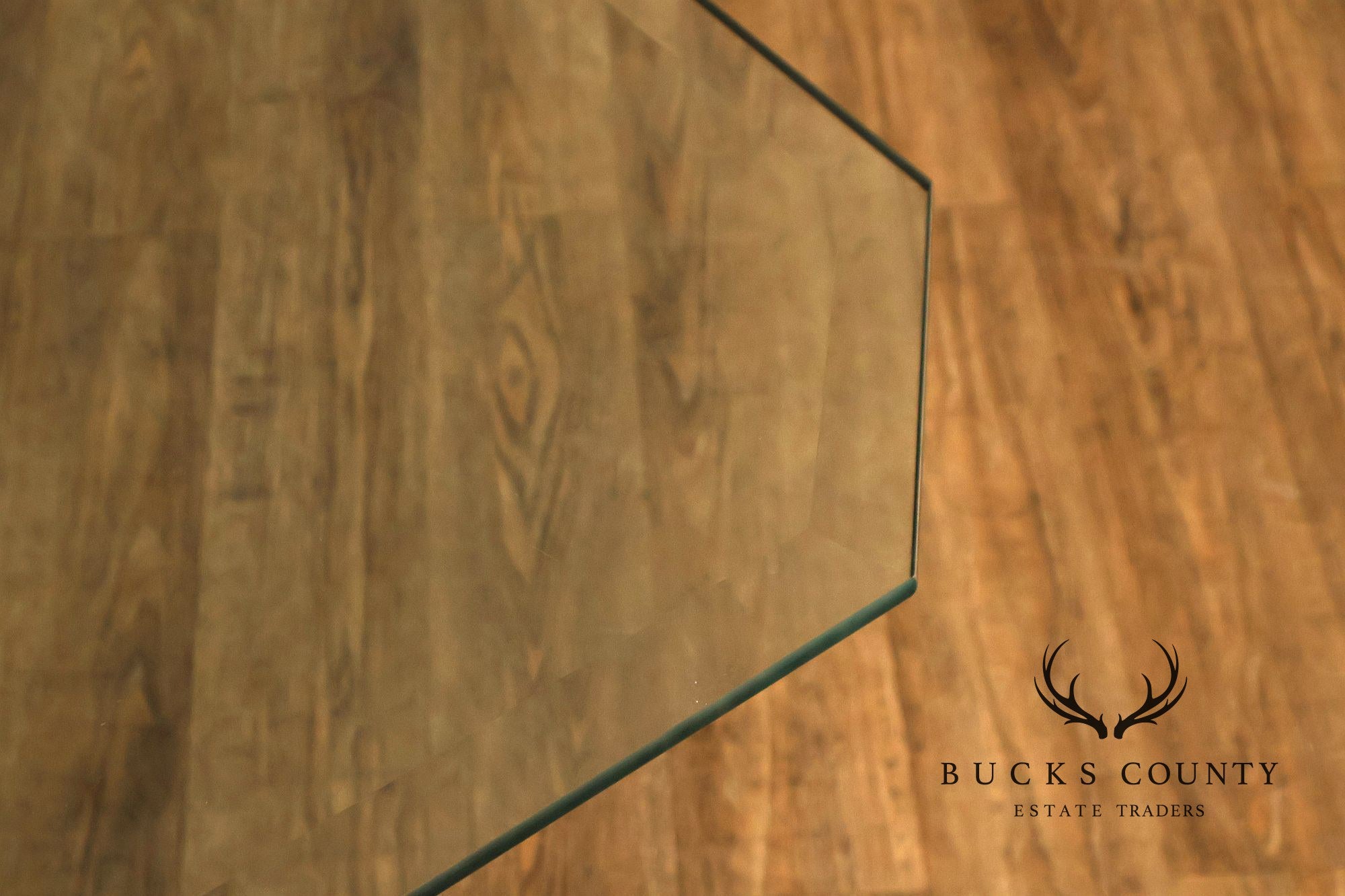 Chinese Chippendale Style Glass Top Mahogany Dining Table