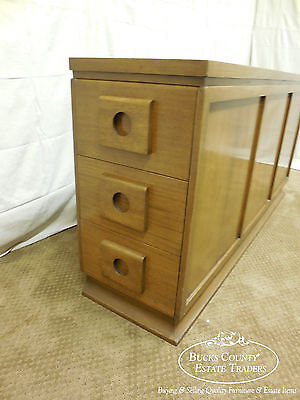 Liru Custom NYC Mid Century Modern Walnut Sideboard