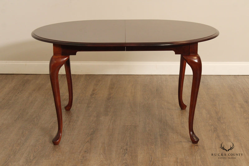 American Drew Vintage Queen Anne Style Oval Cherry Dining Table