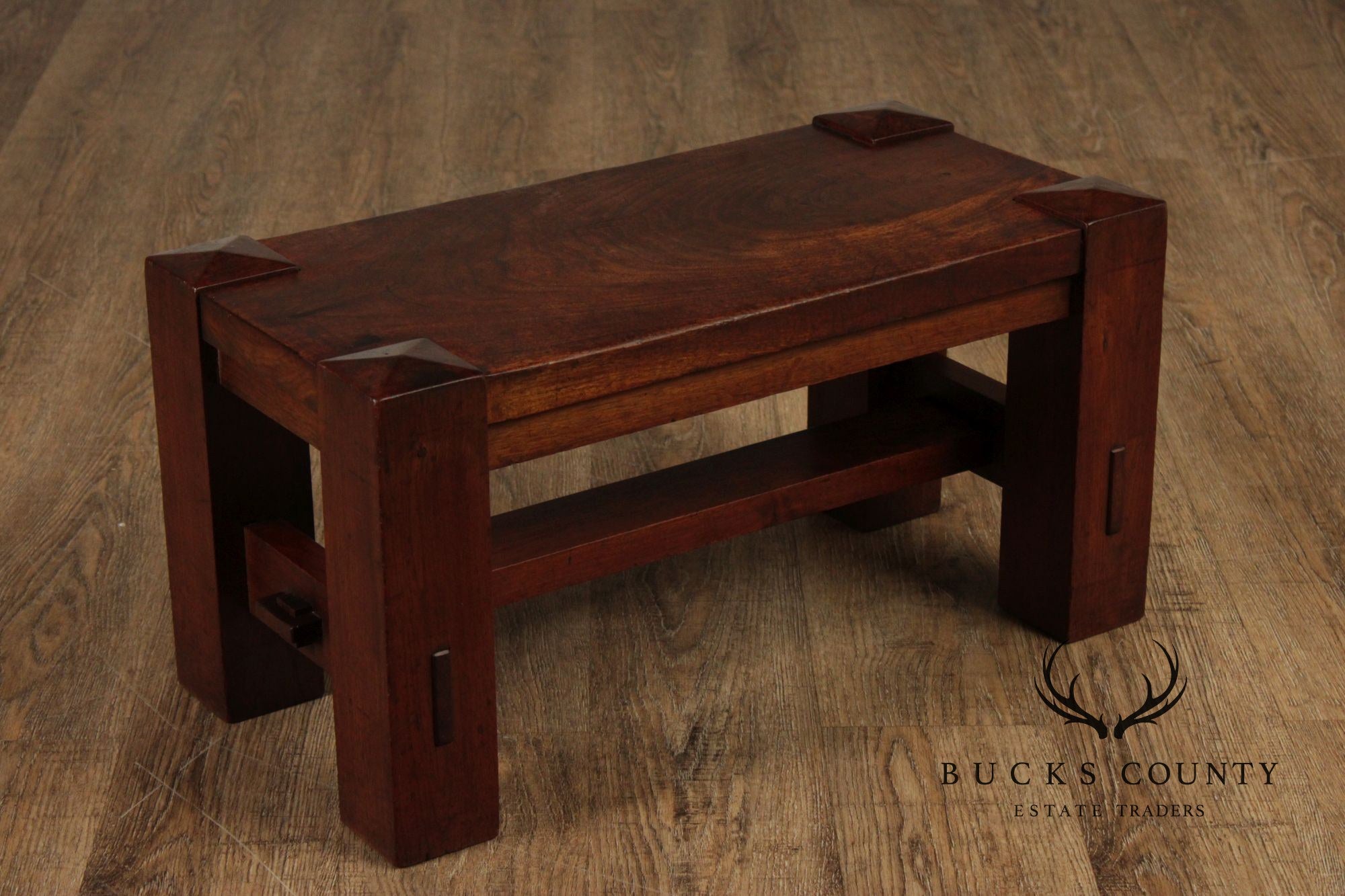 Arts and Crafts Antique Walnut Foot Stool