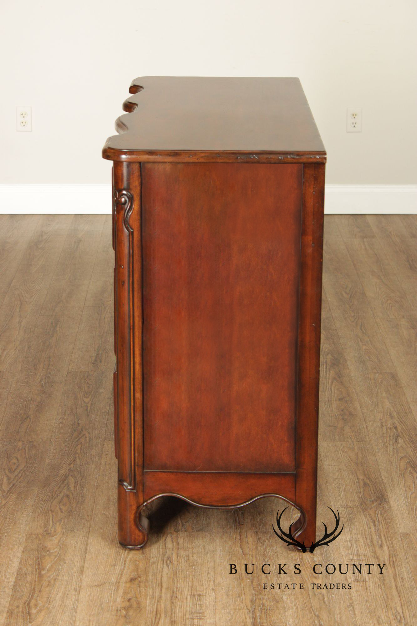 Hooker Furniture Paint Decorated Serpentine Chest