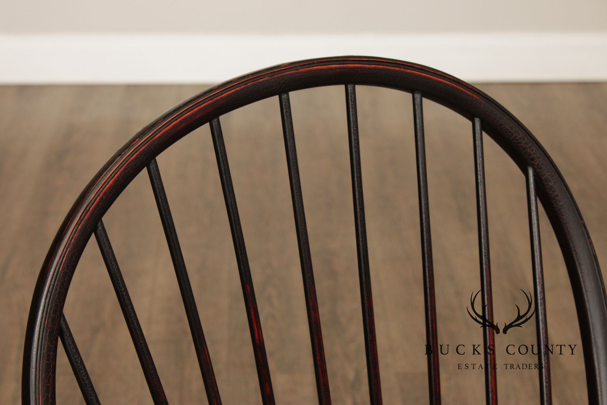 D.R. Dimes Pair of Ebonized Windsor Chairs