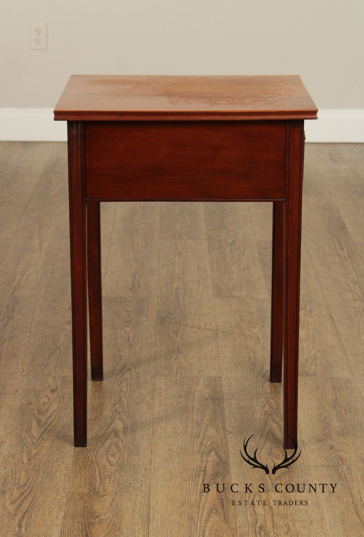 Antique Chippendale Cherry One-Drawer Work Table
