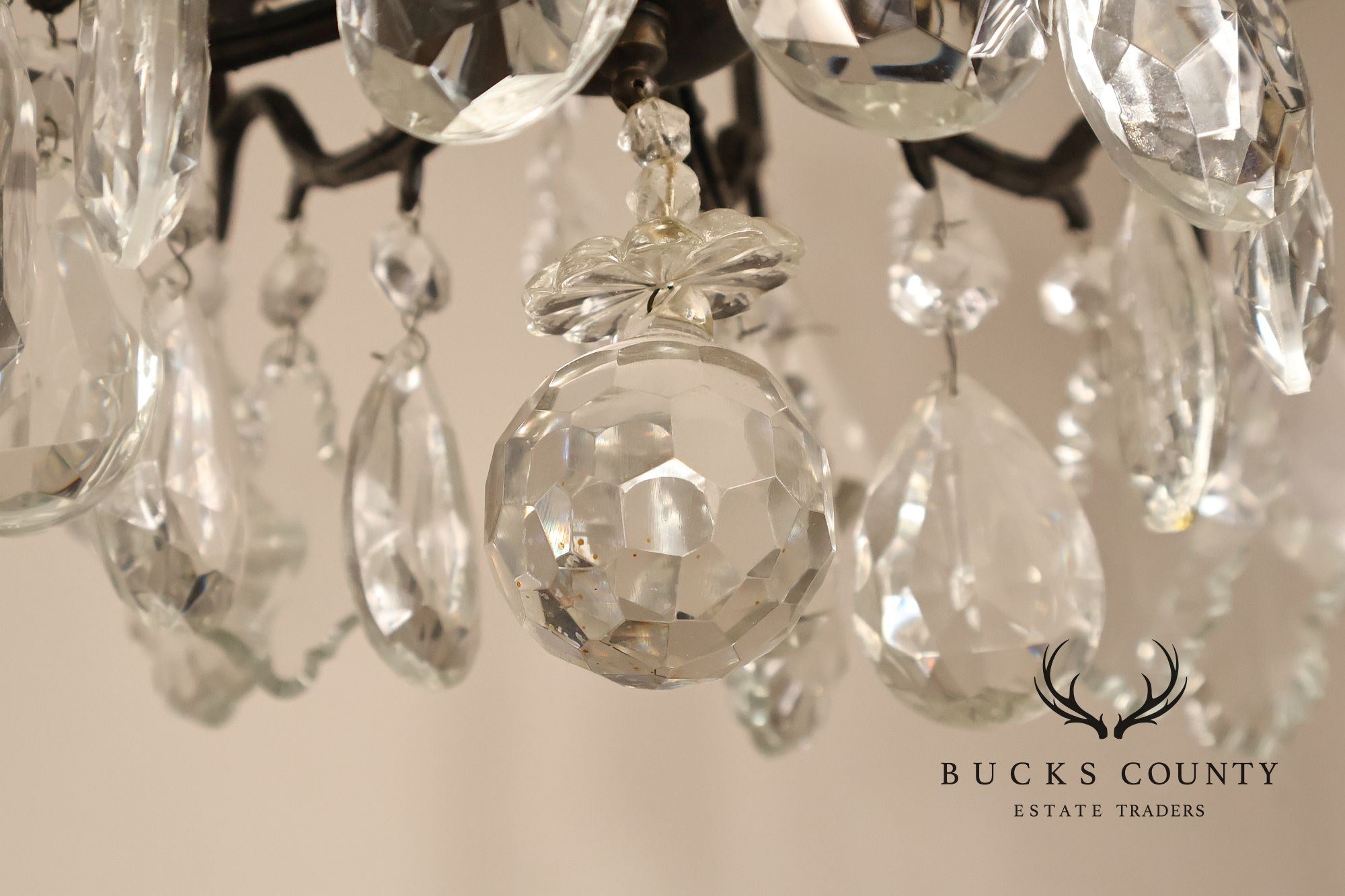 Versailles Style Crystal And Bronze Chandelier