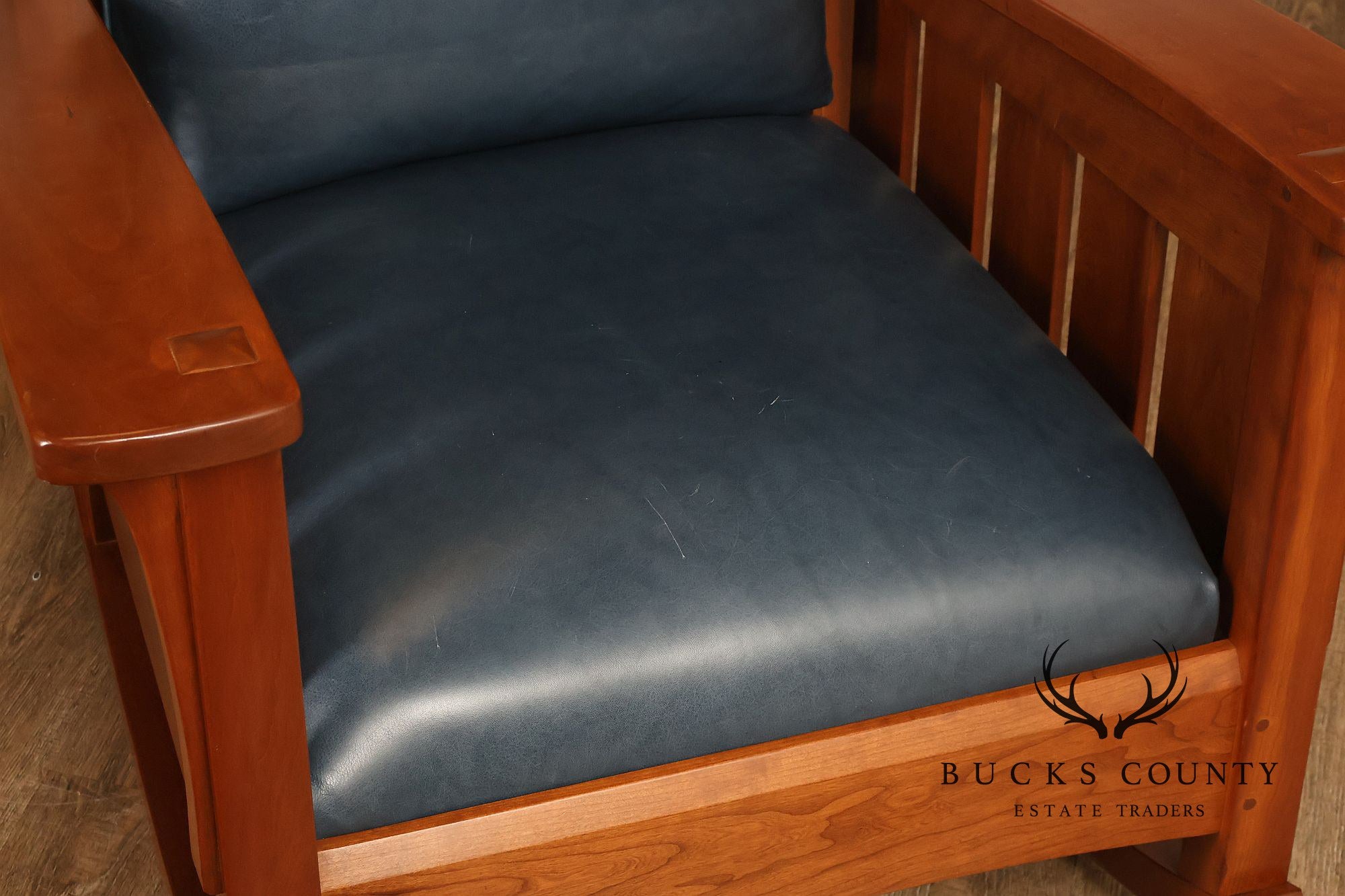 Stickley Mission Collection Cherry and Leather Rocker