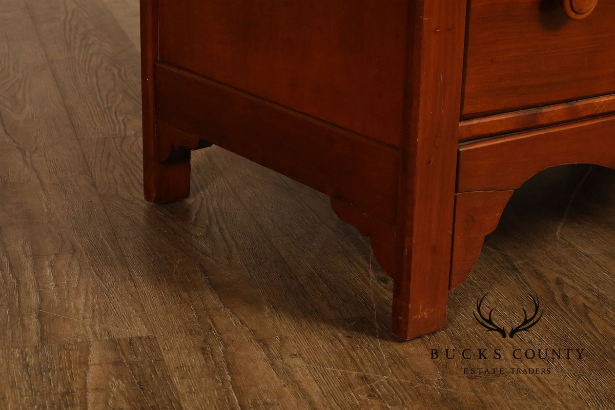 Traditional Cherry Five Drawer Tall Chest Of Drawers