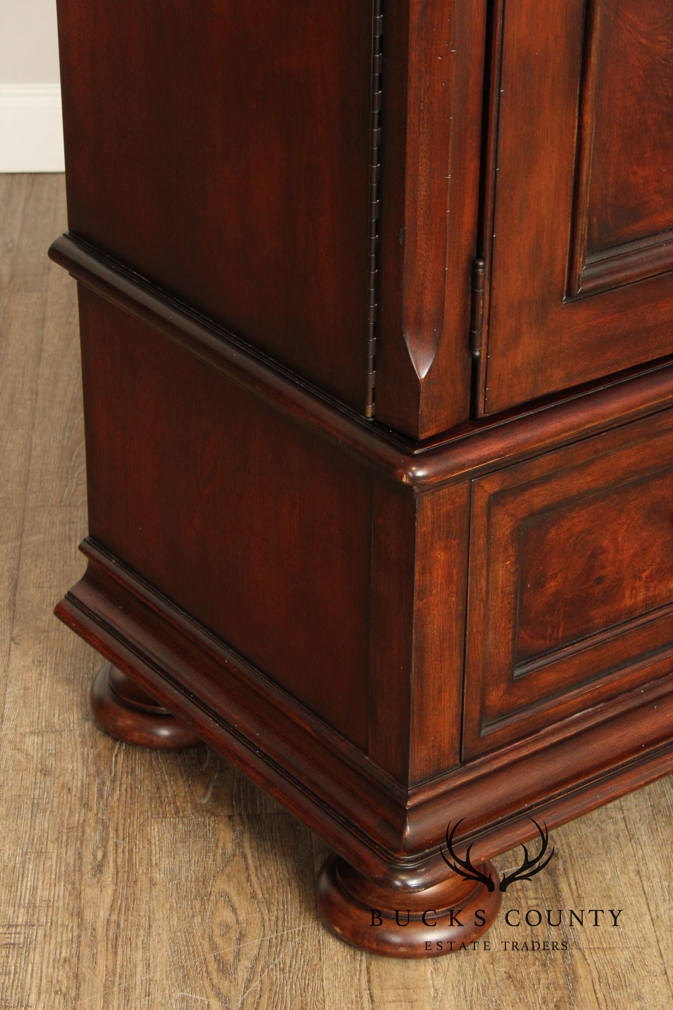 Bernhardt Rustic European Style Burlwood Armoire