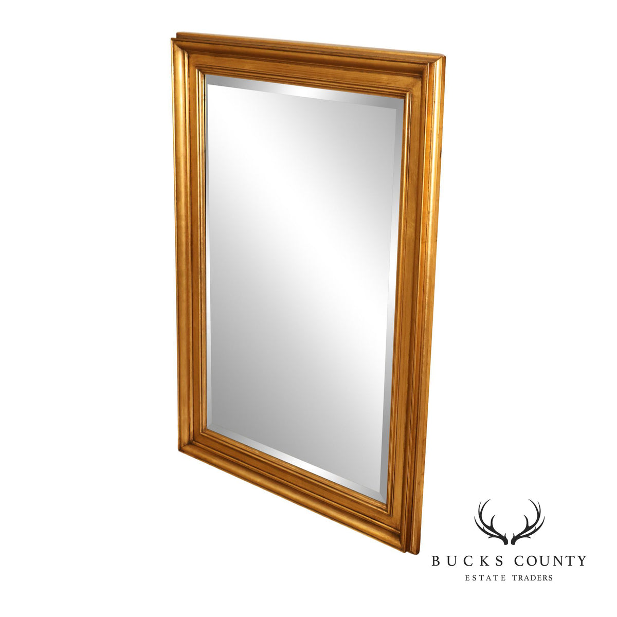 Traditional Gold Gilt Frame Beveled Wall Mirror