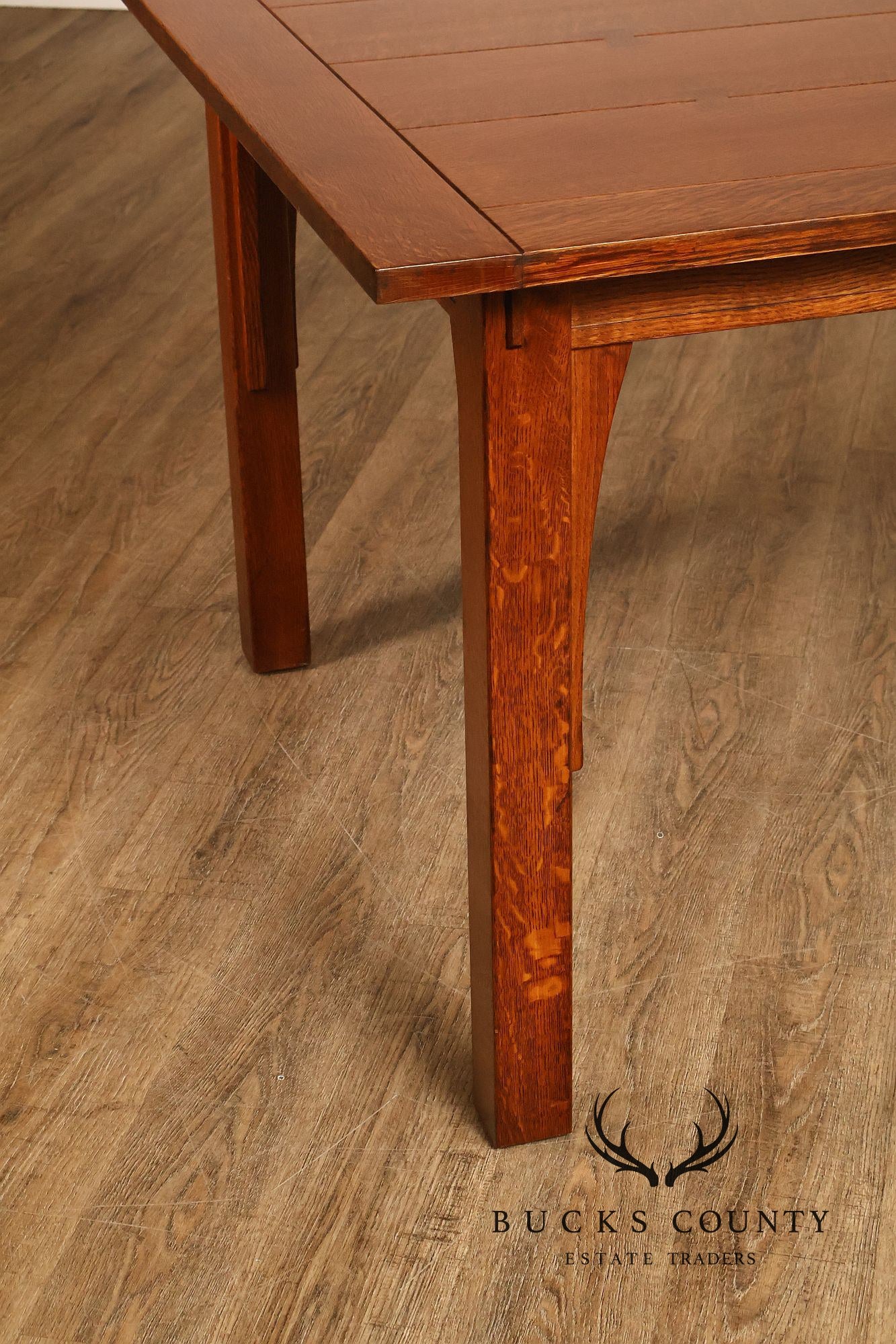 Stickley Mission Collection Oak Butterfly Top Dining Table